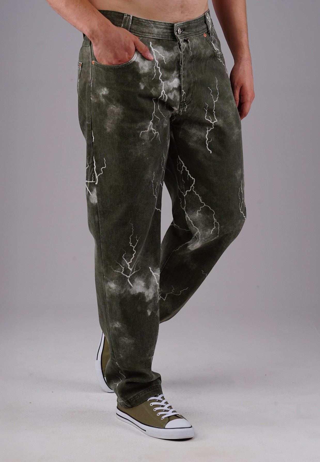 Picaldi Herren Jeans Zicco 472 Flash Khaki dark olive tunder wash Picaldi Herren Jeans Zicco 472 Flash Khaki dark olive tunder wash W40-L32