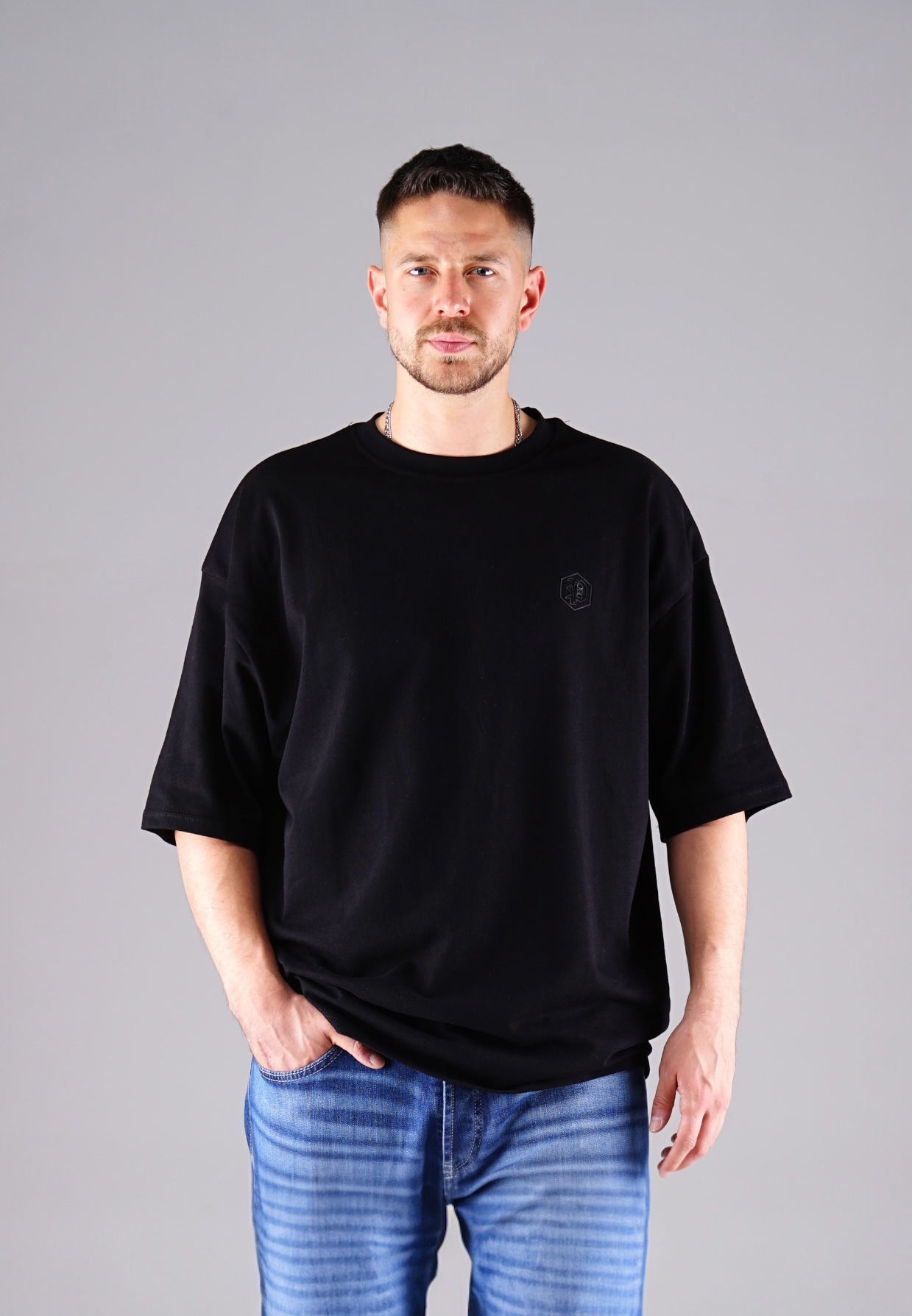 Picaldi Herren T-Shirt Oversize Evident black XXL