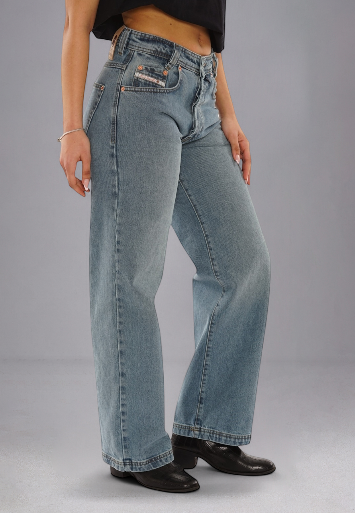 Picaldi Damen Jeans Baggy Zicco 474 Enemy washed greyblue W38-L34