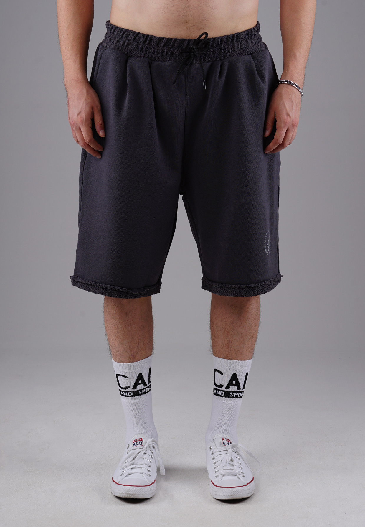 Picaldi DCA Eagle Herren Sweatshorts - Relaxed Fit in Charchoal XXL