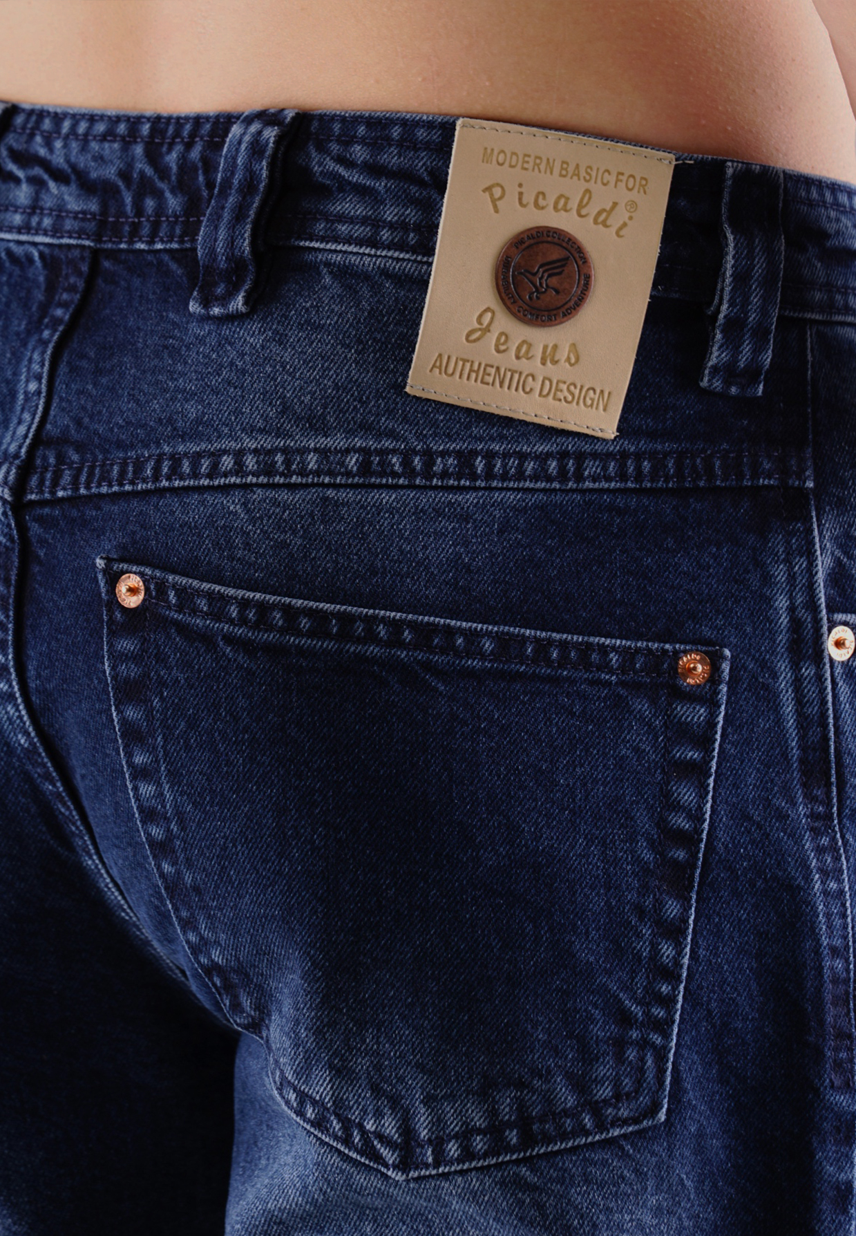 Picaldi Zicco 472 Tansanit Herrenjeans - Relaxed-Karottenschnitt in Marengo Blue