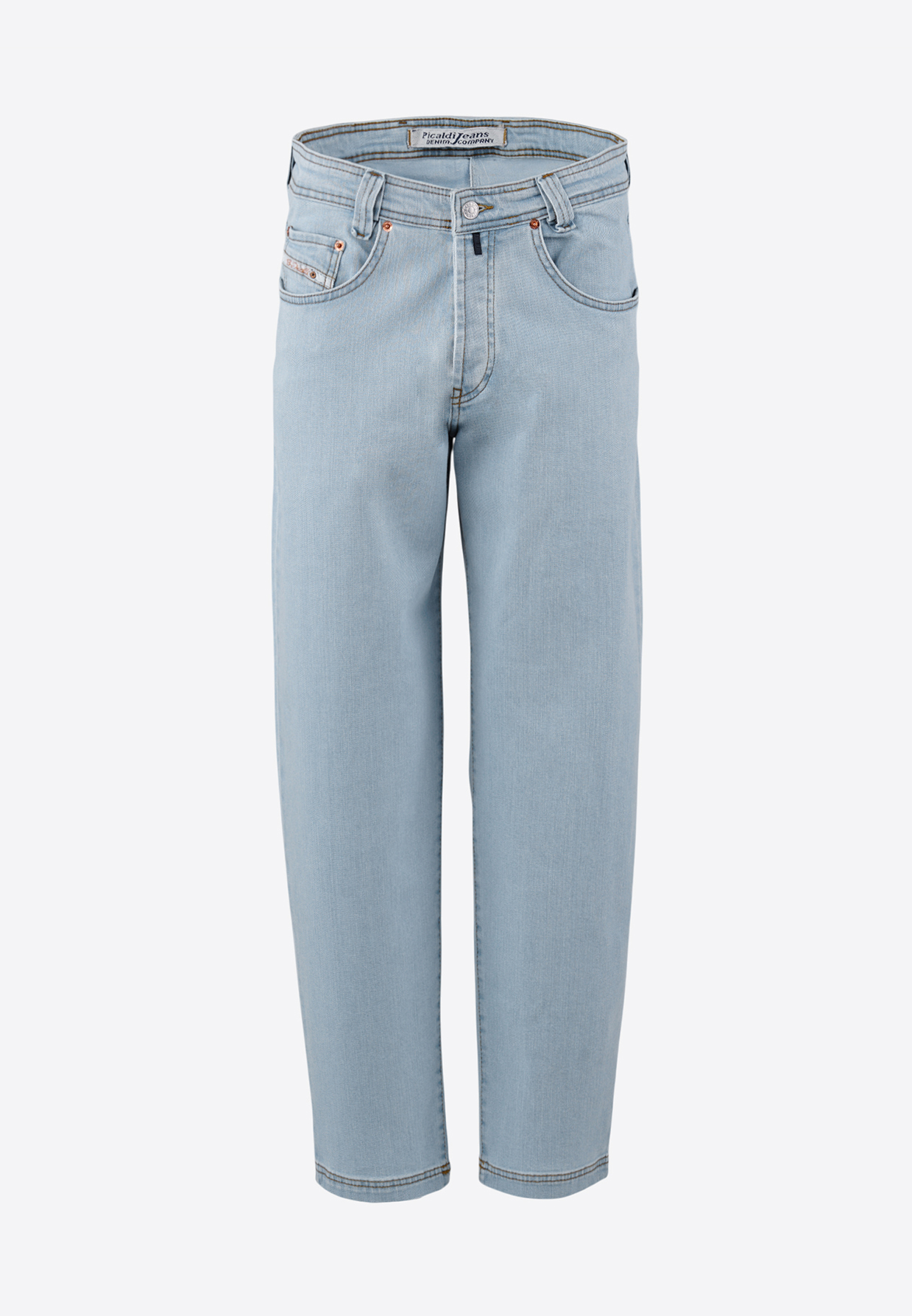 Picaldi Zicco 471 Palesky Herrenjeans - Stretch-Karottenschnitt in Ice Blue Vintage