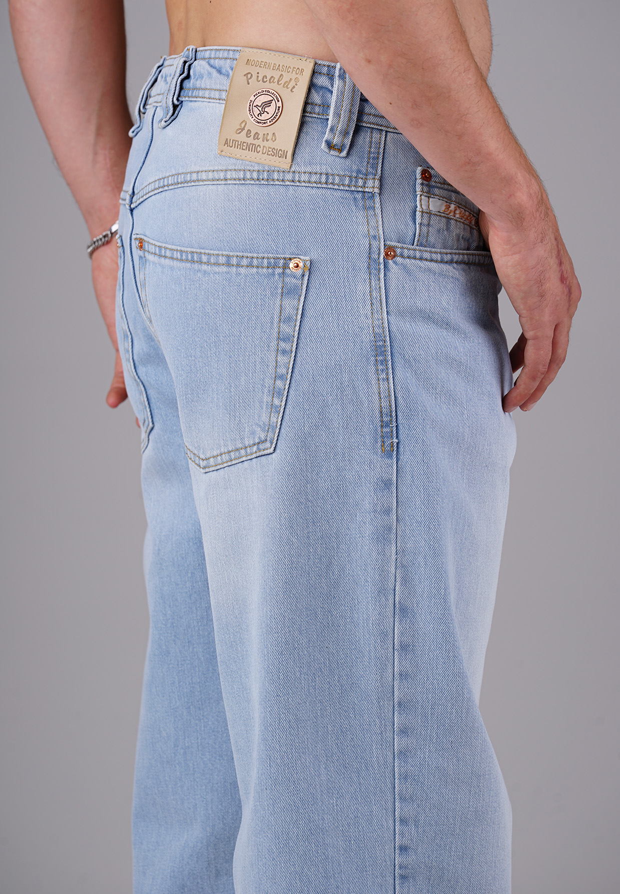 Picaldi Zicco 472 Himalaya Herrenjeans - Relaxed-Karottenschnitt in Slate Grey Blue W28-L30