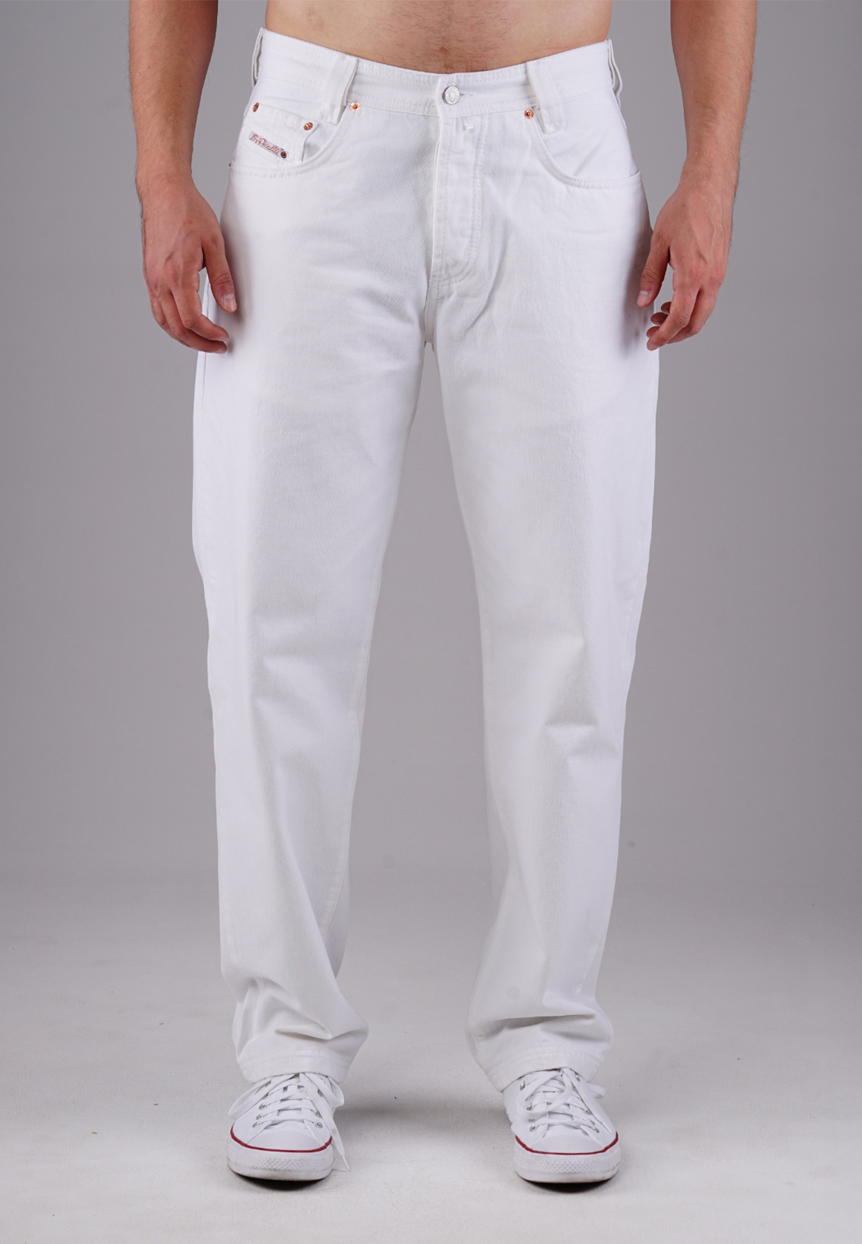 Picaldi Zicco 472 Gabardine Mount - Relaxed Karottenschnitt in Bone White W42-L32