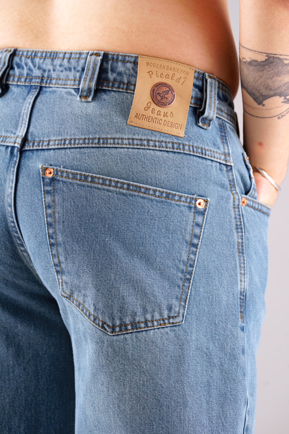 Picaldi Herren Jeans Baggy Zicco 474 Enemy washed greyblue W27-L30