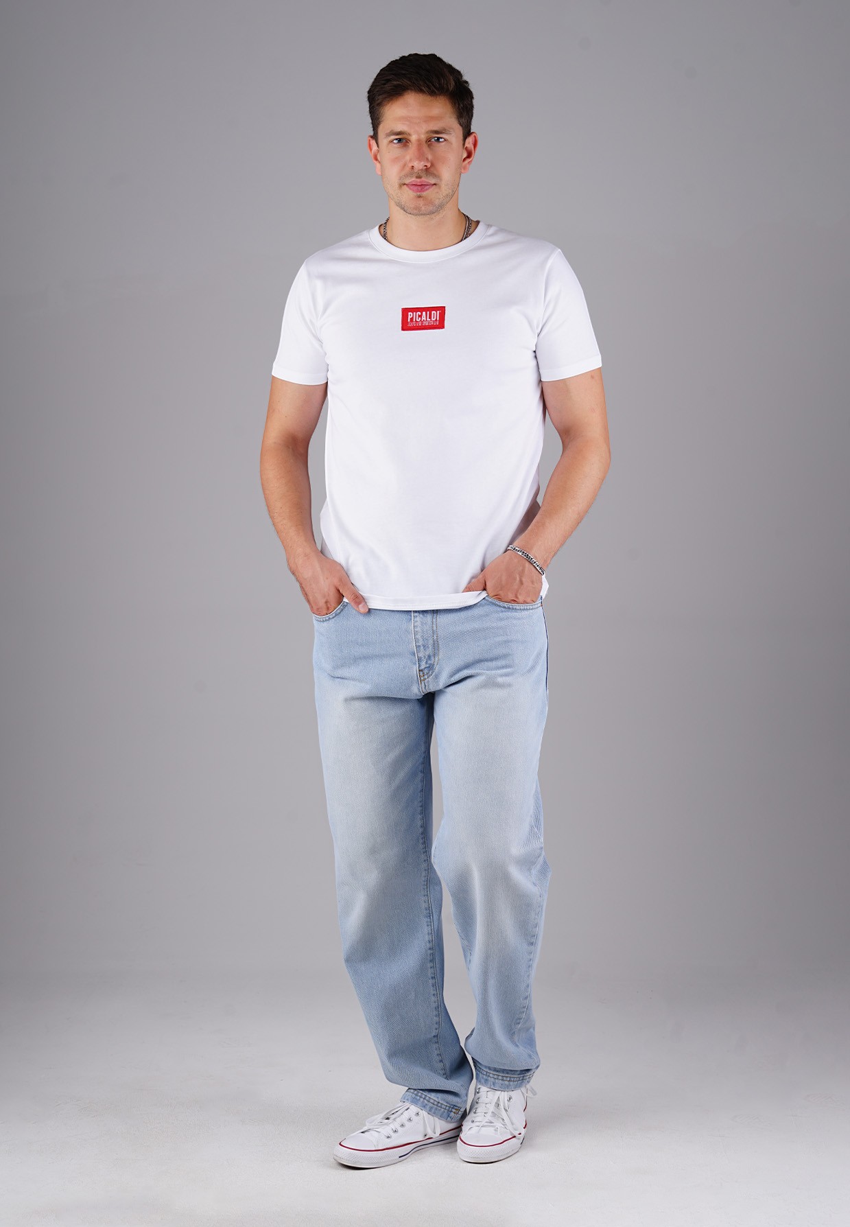 Picaldi Zicco 472 Himalaya Herrenjeans - Relaxed-Karottenschnitt in Slate Grey Blue W28-L30