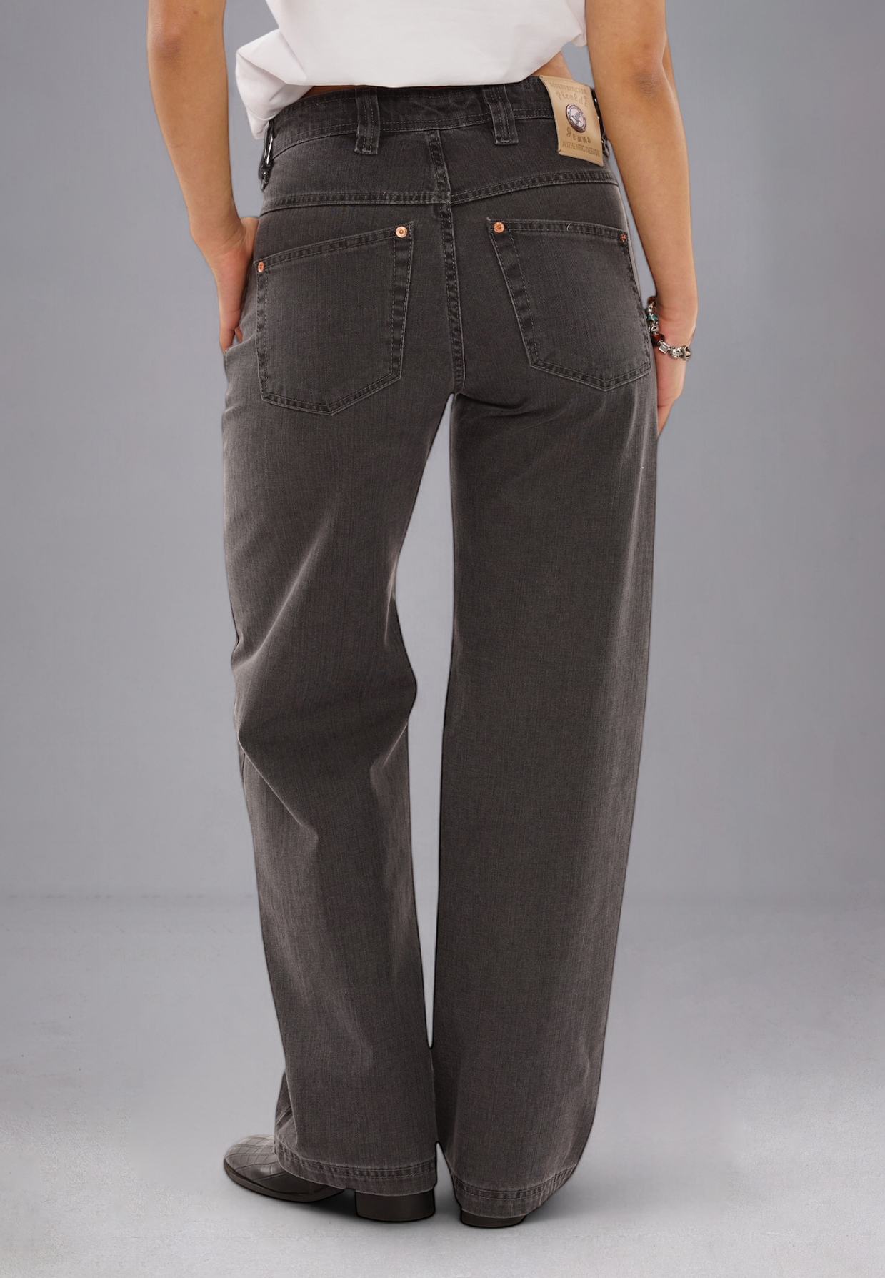 Picaldi Damen Jeans Baggy Zicco 474 Graphit washed anthracite W40-L32