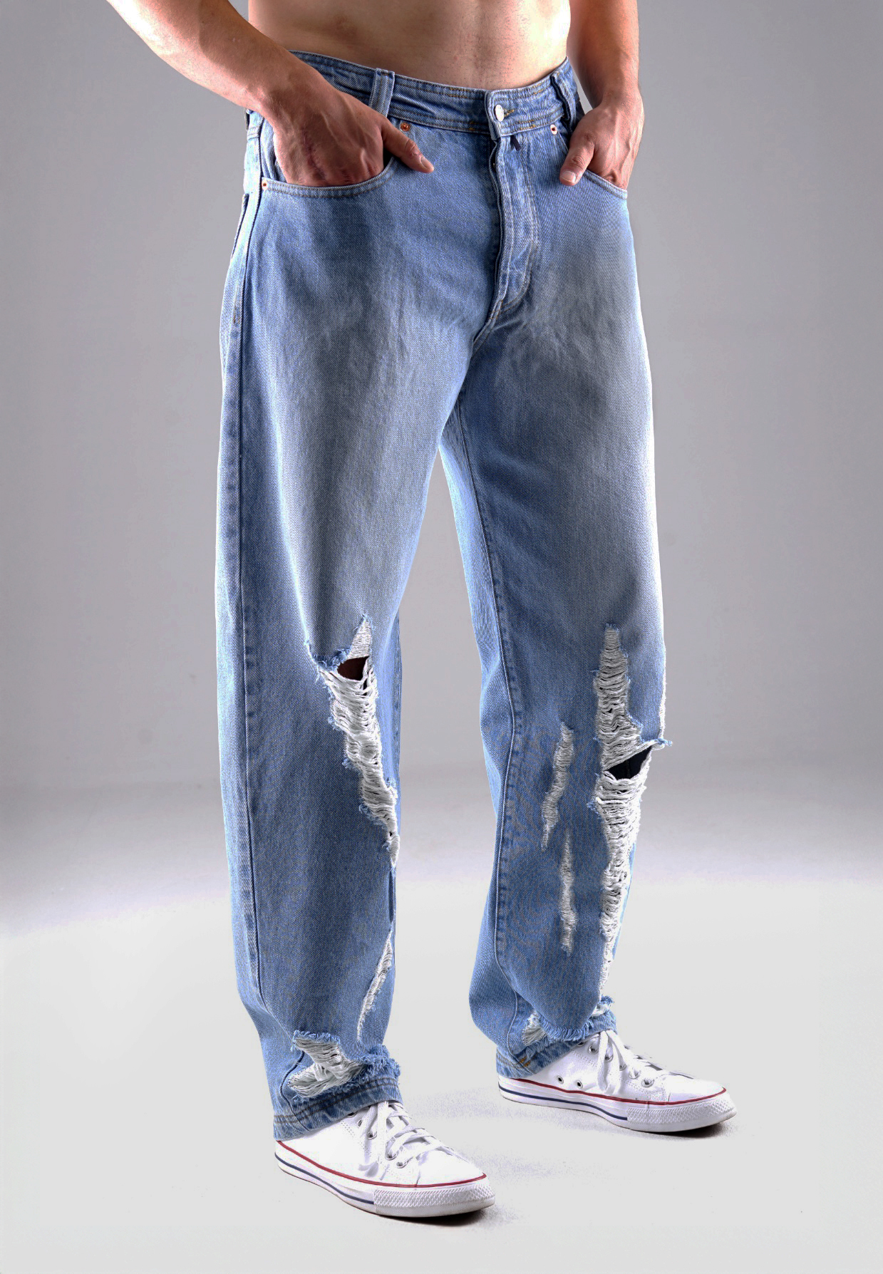 Picaldi Herren Jeans Zicco 471 Raze destroyed washed blue W36-L34