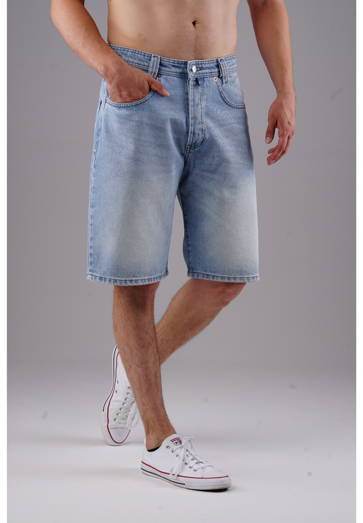 Picaldi Zicco 471 Diamond Herren Jeansshorts - Relaxed Fit in Icewashed Sky W40