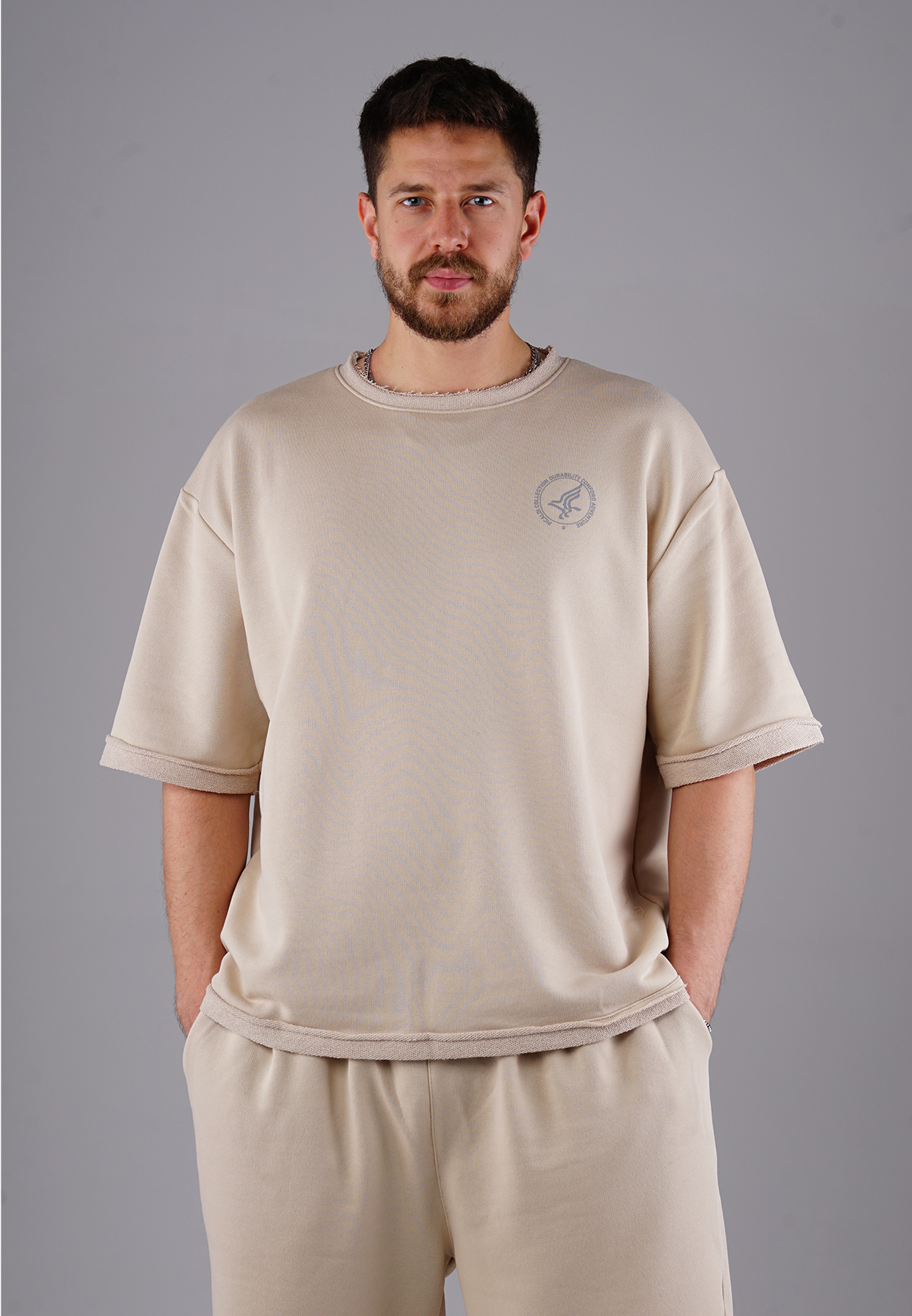 Picaldi DCA Eagle Herren T-Shirt - Oversized in Ivory XXL