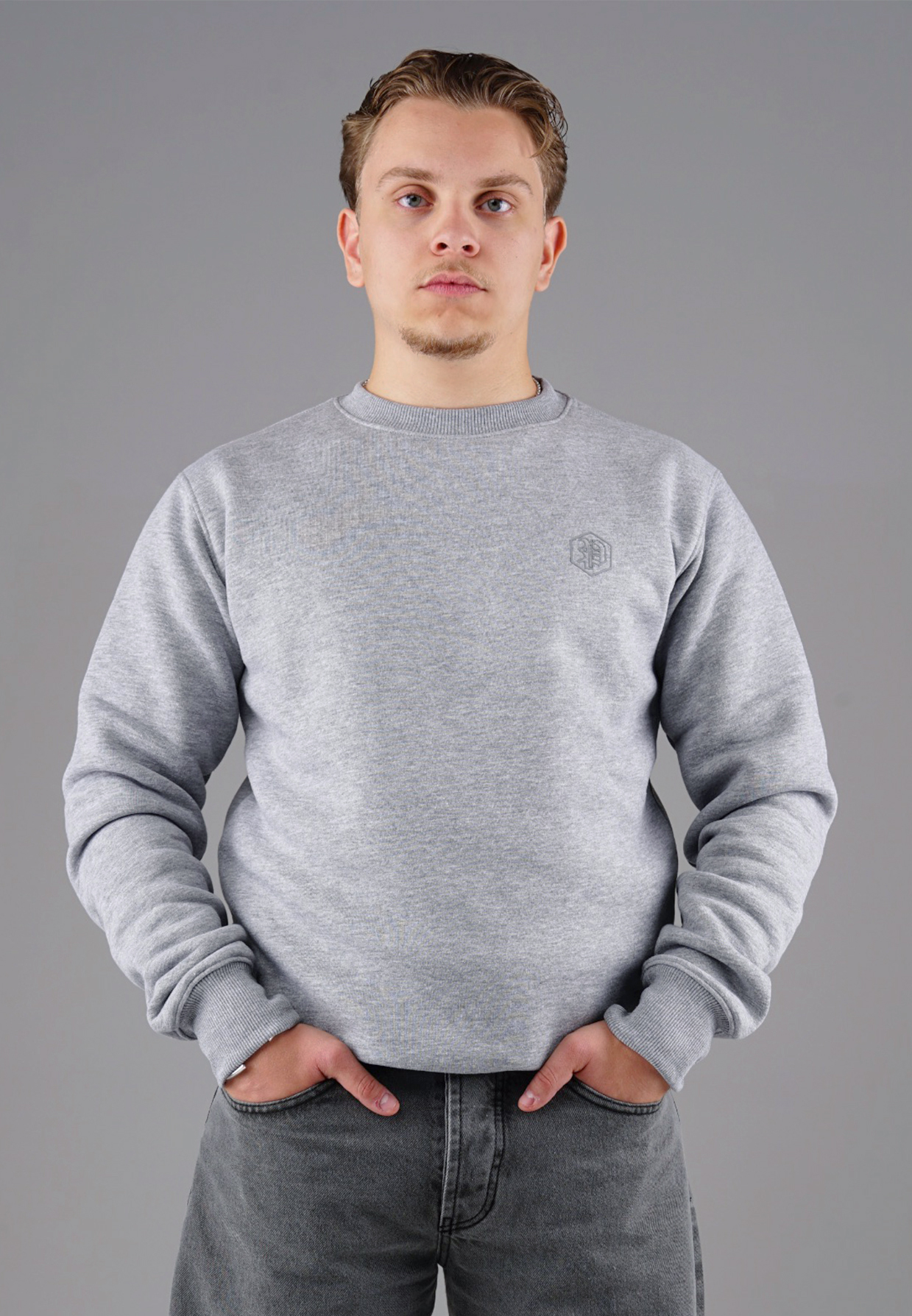 Picaldi Herren Sweatshirt Hustle Grau XXL