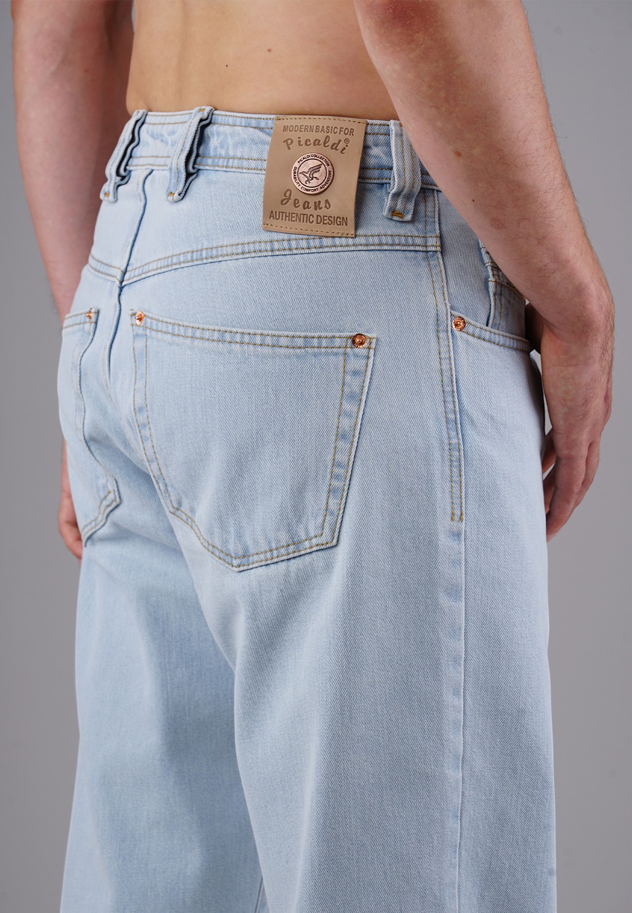 Picaldi Zicco 473 Altaro Herrenjeans - Relaxed Fit mit Tapered Leg in Azure Drift W46-L32