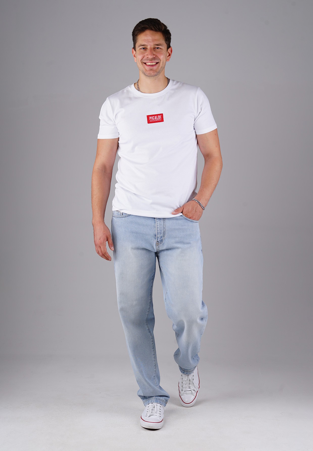 Picaldi Zicco 472 Himalaya Herrenjeans - Relaxed-Karottenschnitt in Slate Grey Blue W28-L30