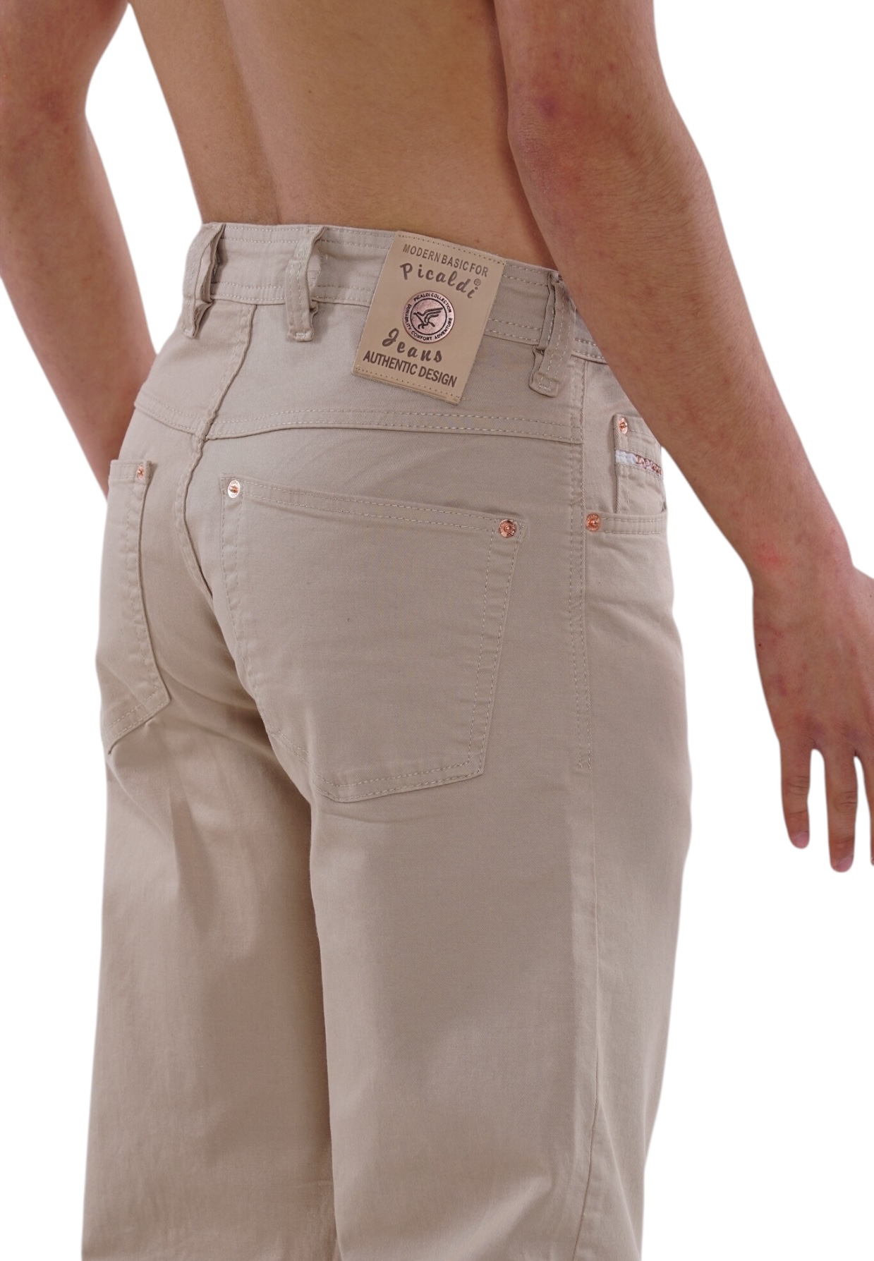 Picaldi Herren Jeans Zicco 472 Gabardine Glow Beige W40-L32