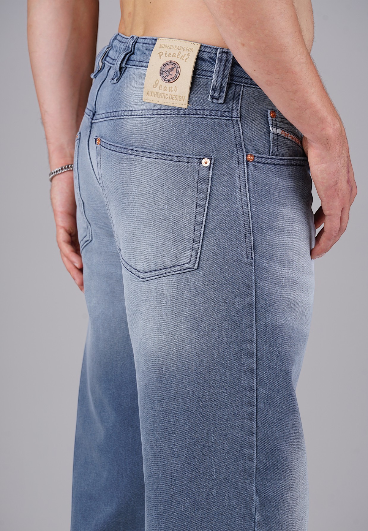 Picaldi Herren Jeans Zicco 472 Vidal light washed dark grey W42-L32