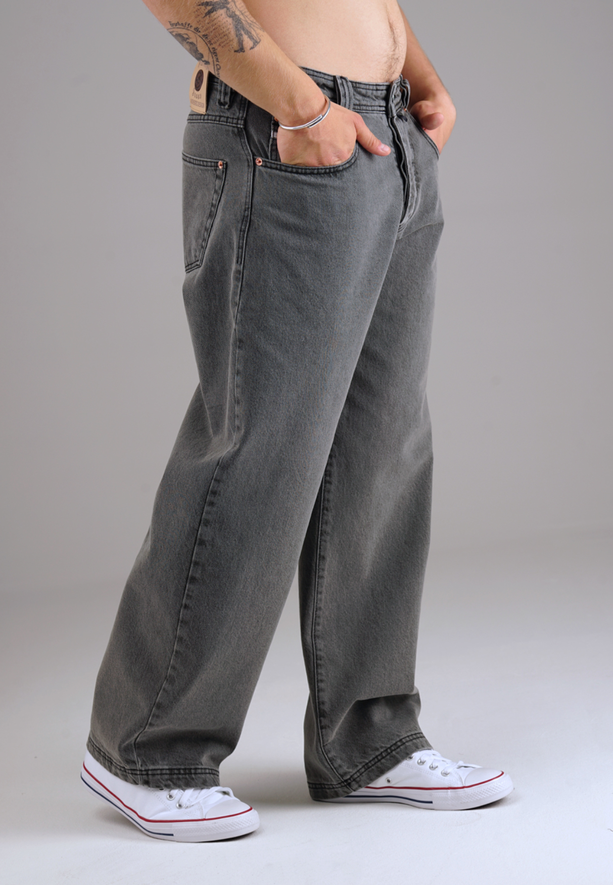 Picaldi Zicco 475 Steel Herrenjeans – Baggyschnitt in Washed Steel Grey W36-L32