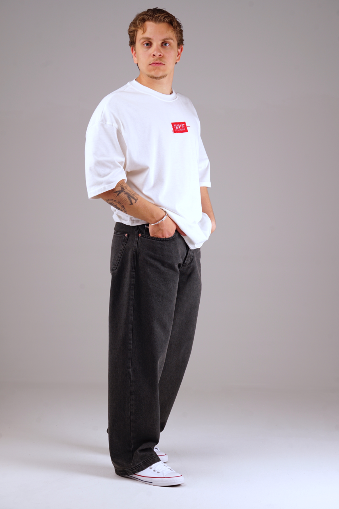 Picaldi Zicco 475 Shadow Herrenjeans – Baggyschnitt in Faded Anthracite Grey W36-L32