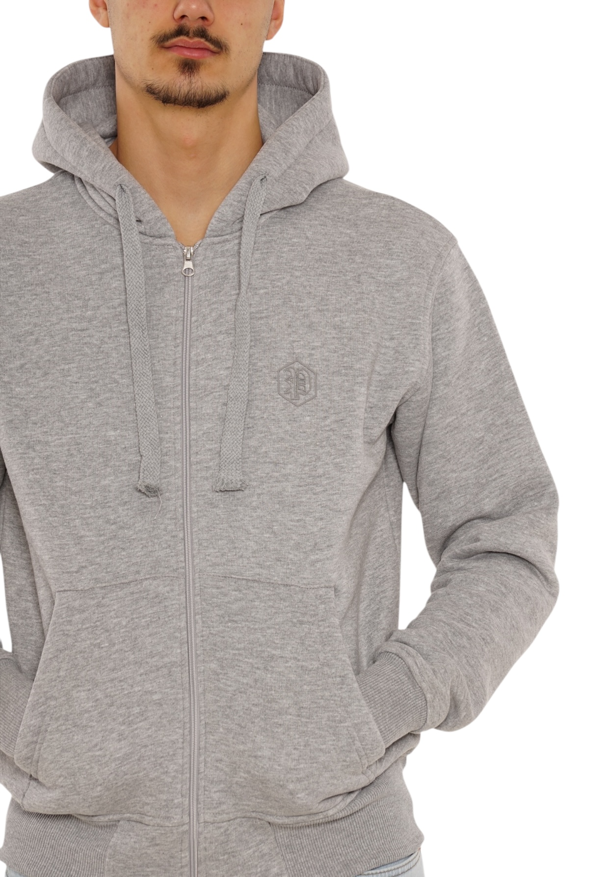 Picaldi Herren Zip Hoodie Hustle Grey XXL