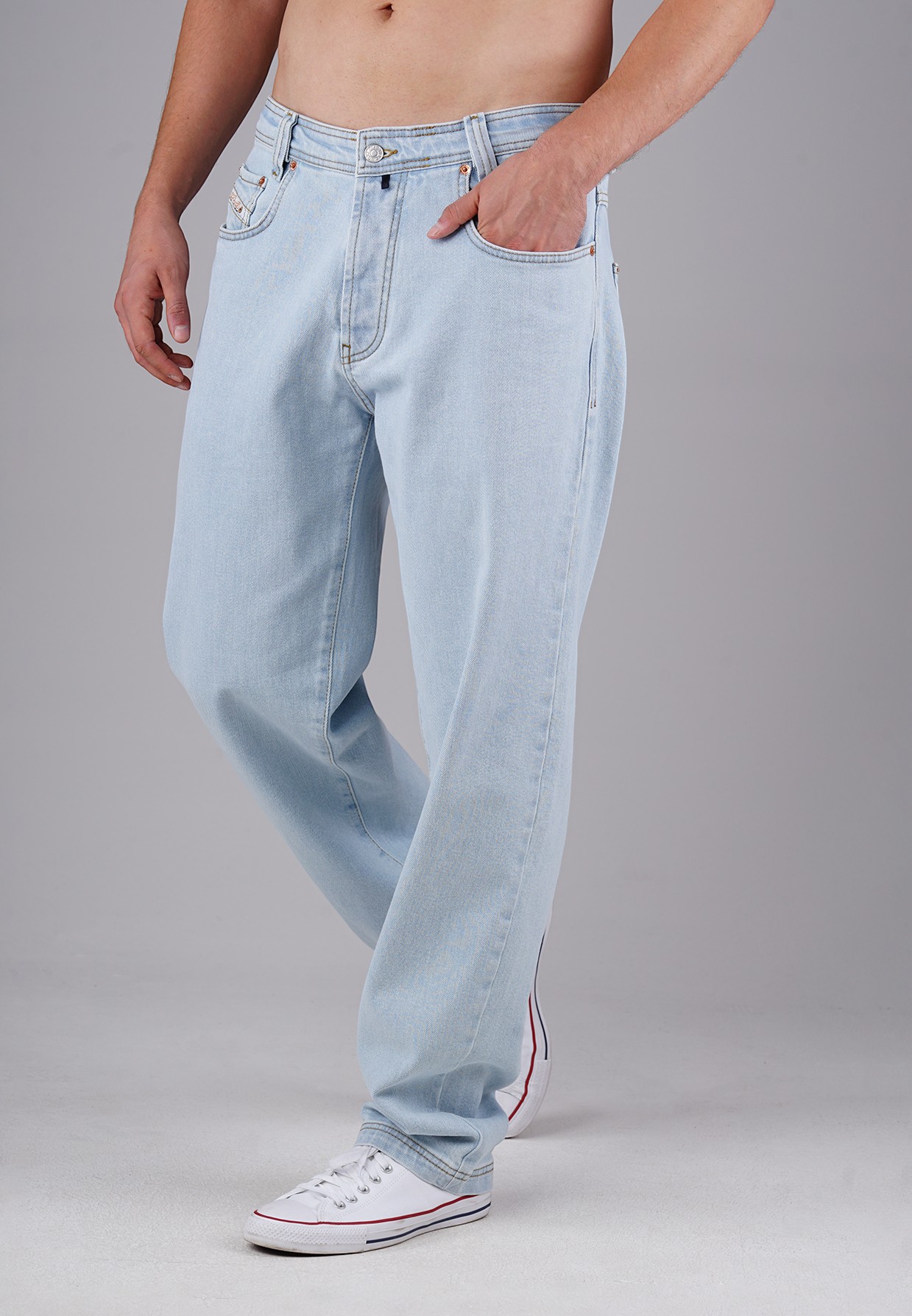 Picaldi Zicco 472 Ozzy Herrenjeans – Stretch-Karottenschnitt in Deep Stone Grey W42-L32