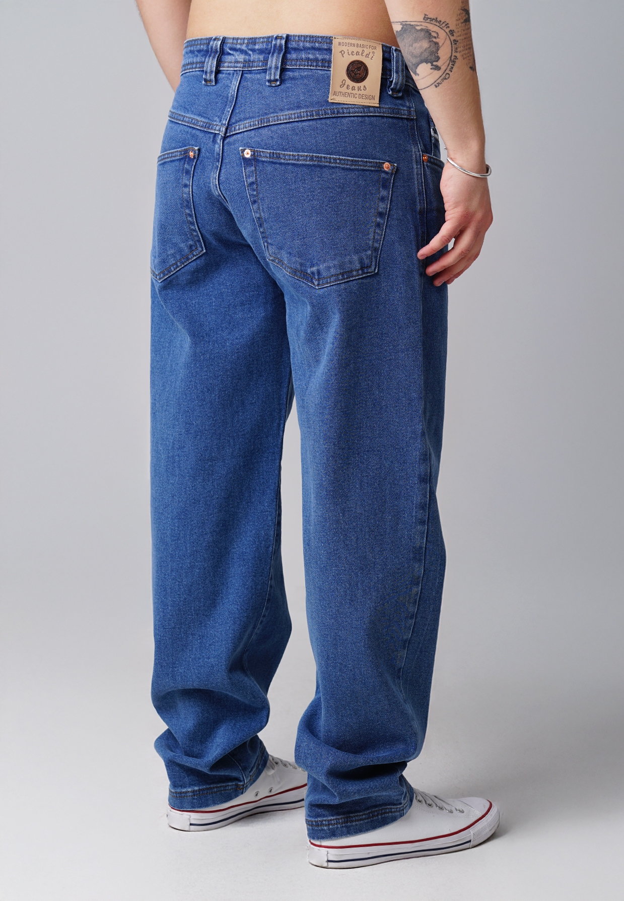 Picaldi Zicco 472 Ares Herrenjeans – Relaxed-Karottenschnitt in Echtblau