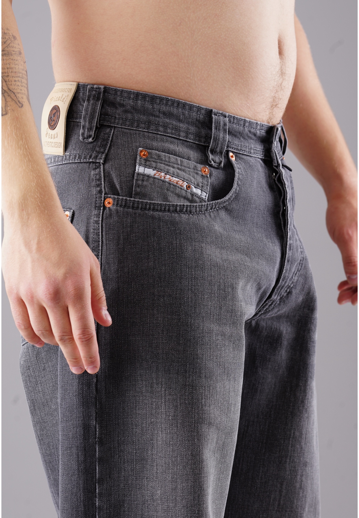 Picaldi Herren Jeans Zicco 471 Graphit washed anthracite W31-L34