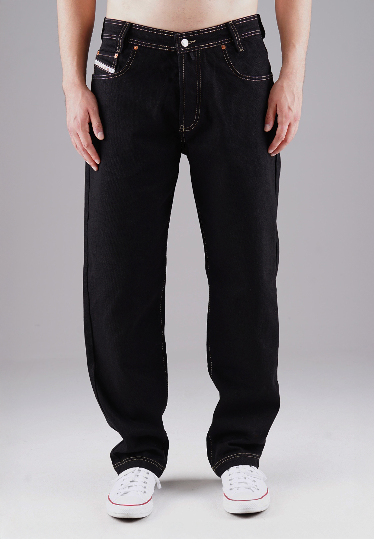 Picaldi Herren Jeans Zicco 472 Whiteline black W46-L32