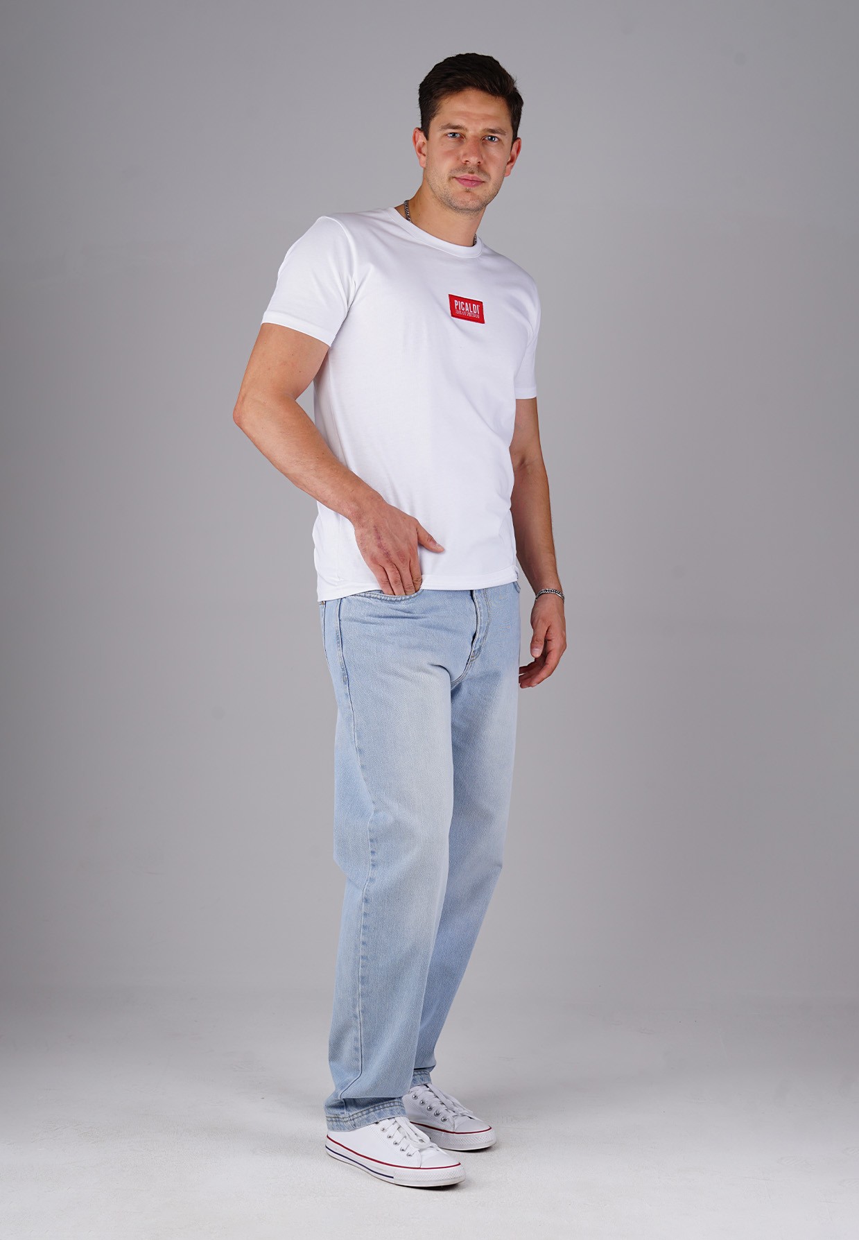 Picaldi Zicco 472 Himalaya Herrenjeans - Relaxed-Karottenschnitt in Slate Grey Blue W28-L30
