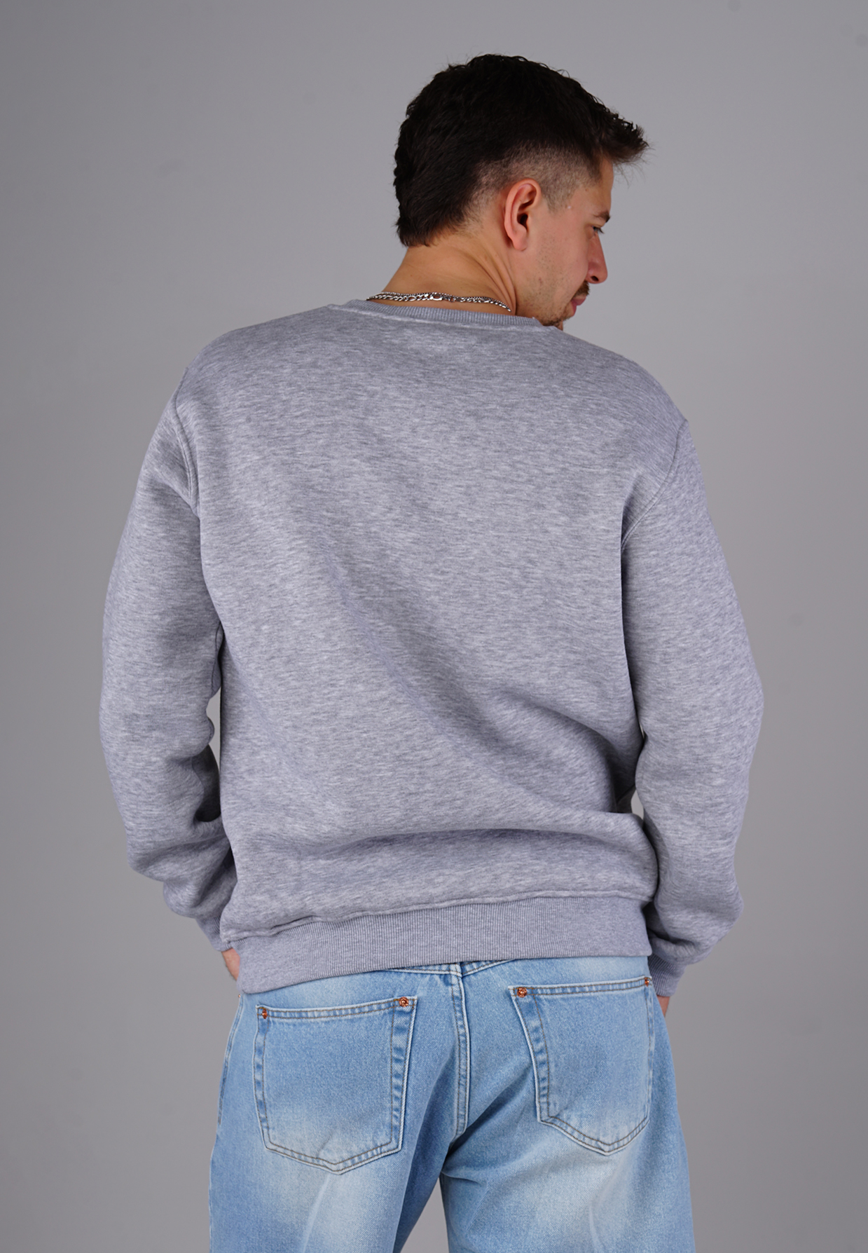 Picaldi Herren Sweatshirt Basic grey marl