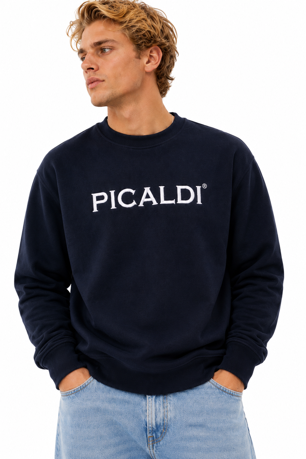 Picaldi Herren Sweatshirt Charlie Marine Blue