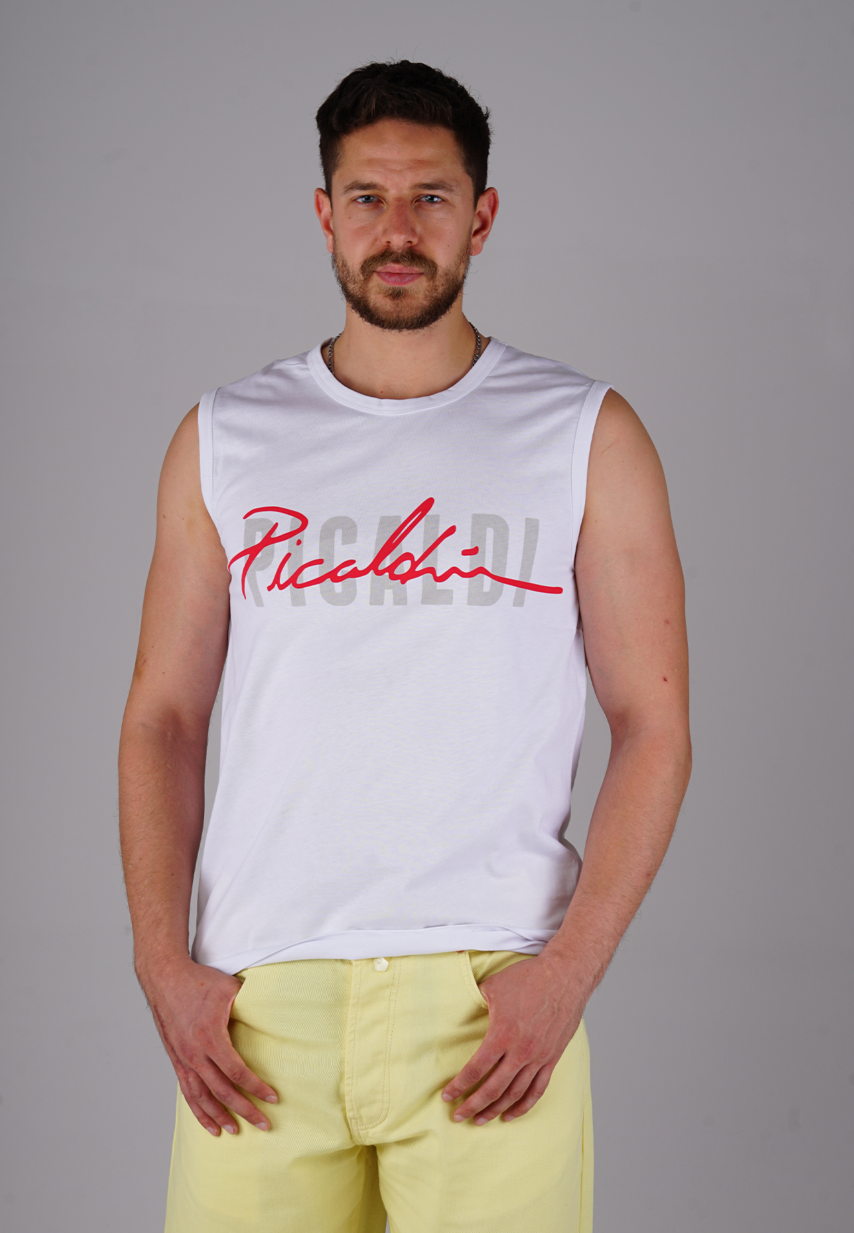 Picaldi Herren Tank Top Shirt Collection white
