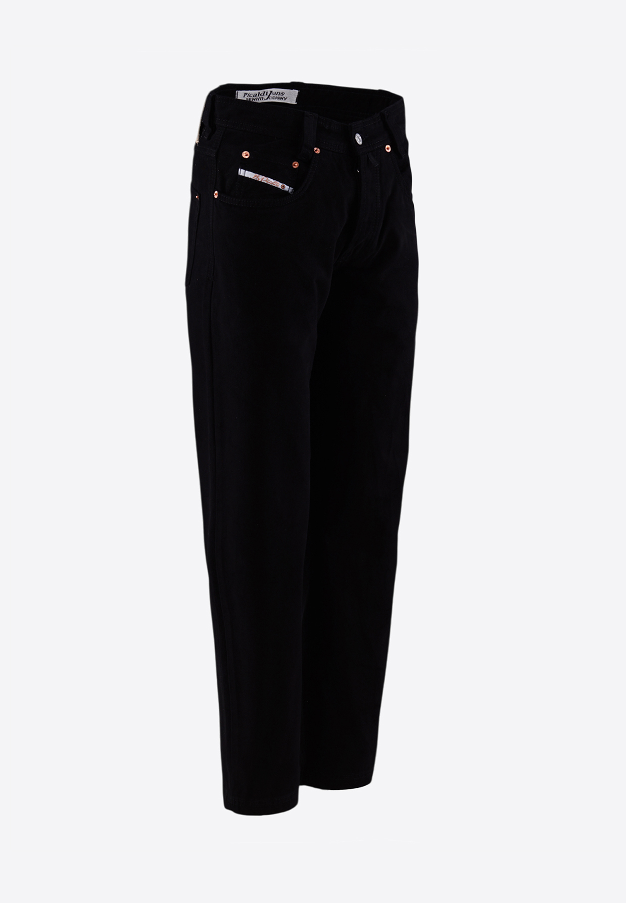 Picaldi Zicco 472 Gabardine Mount - Relaxed Karottenschnitt in Clean Black W42-L32