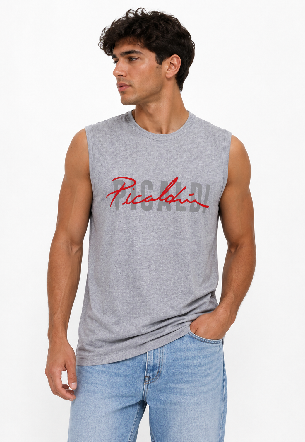 Picaldi Herren Tank Top Collection Grey Marl