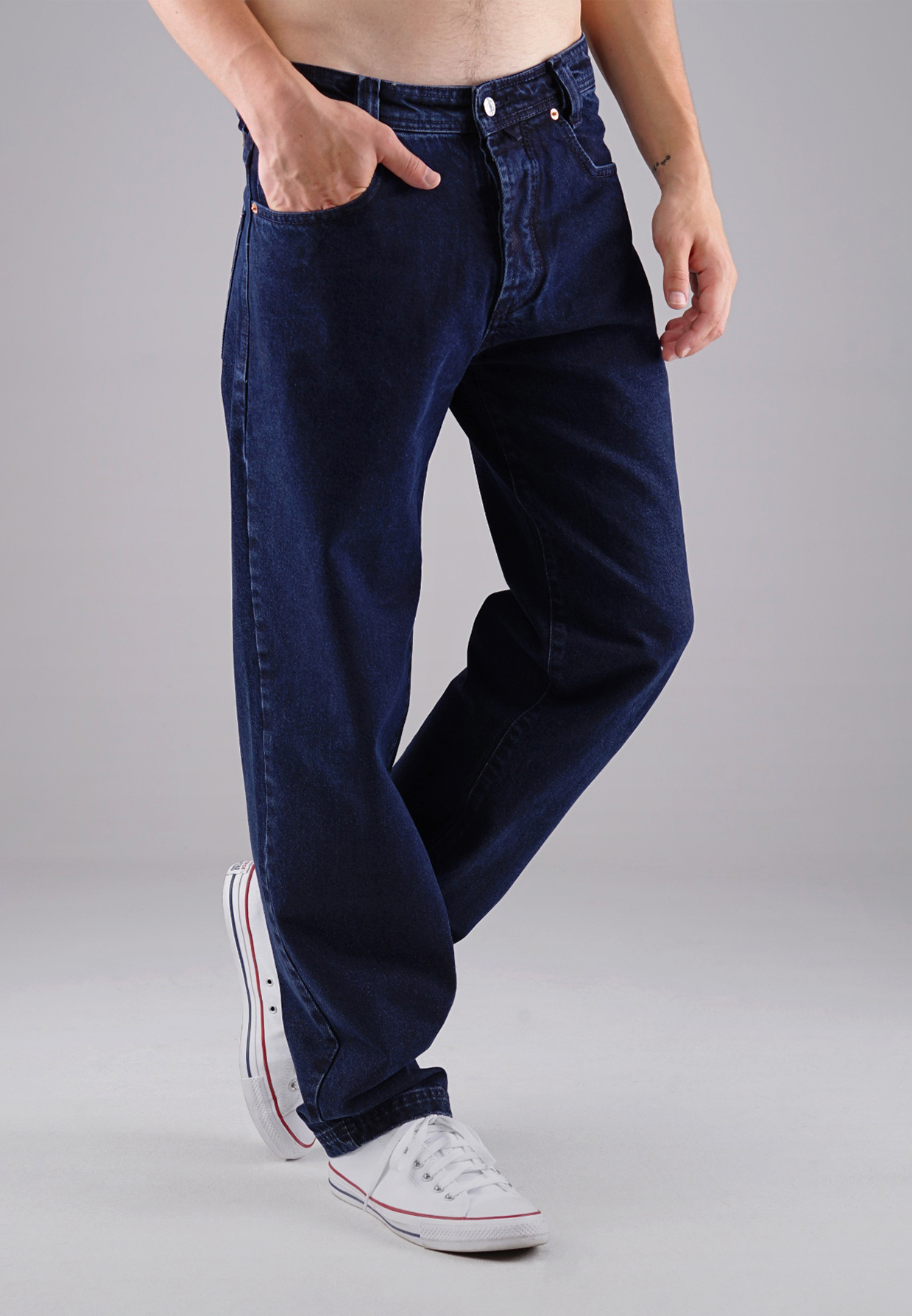 Picaldi Zicco 472 El Paso Herrenjeans - Relaxed Karottenschnitt in Stone Washed Deep Navy