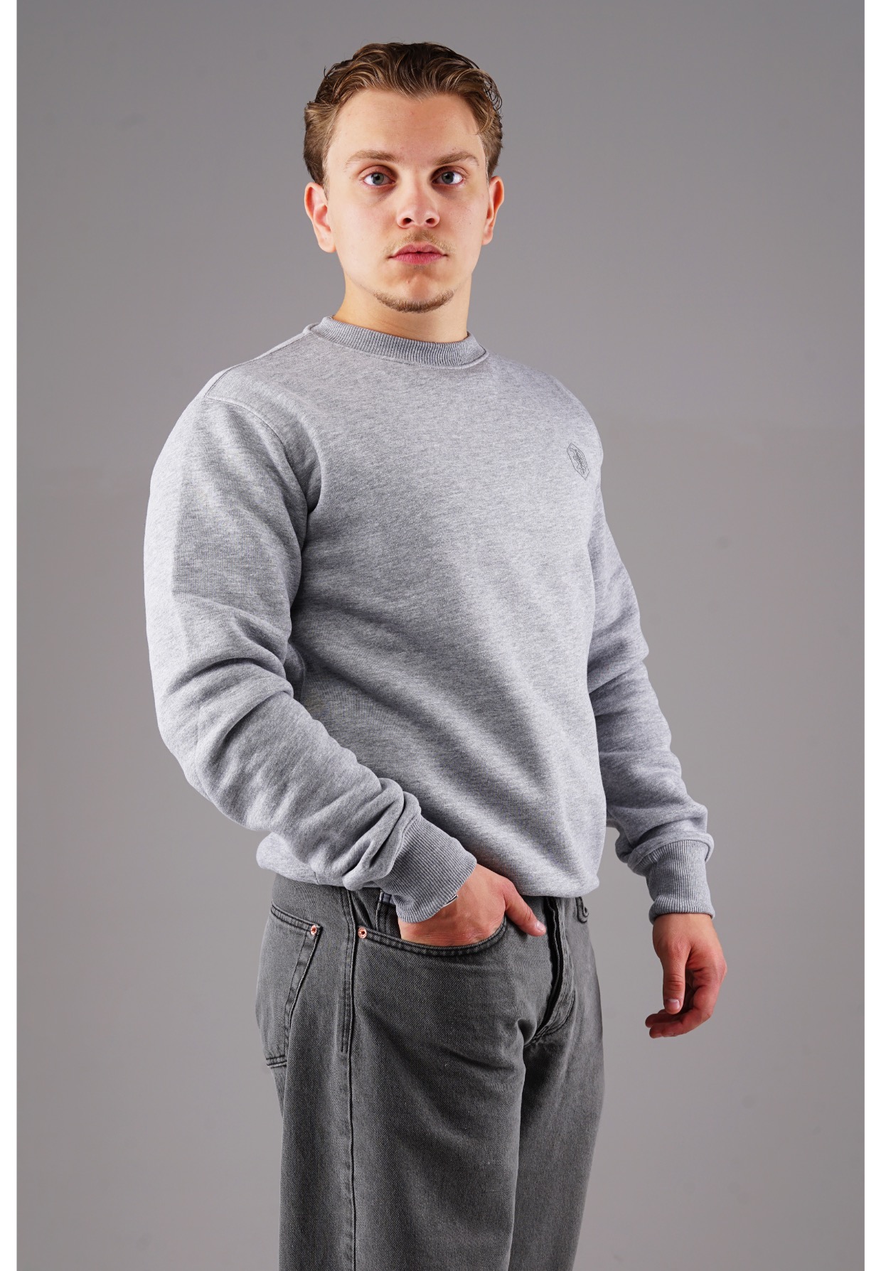 Picaldi Herren Sweatshirt Hustle Grau XXL