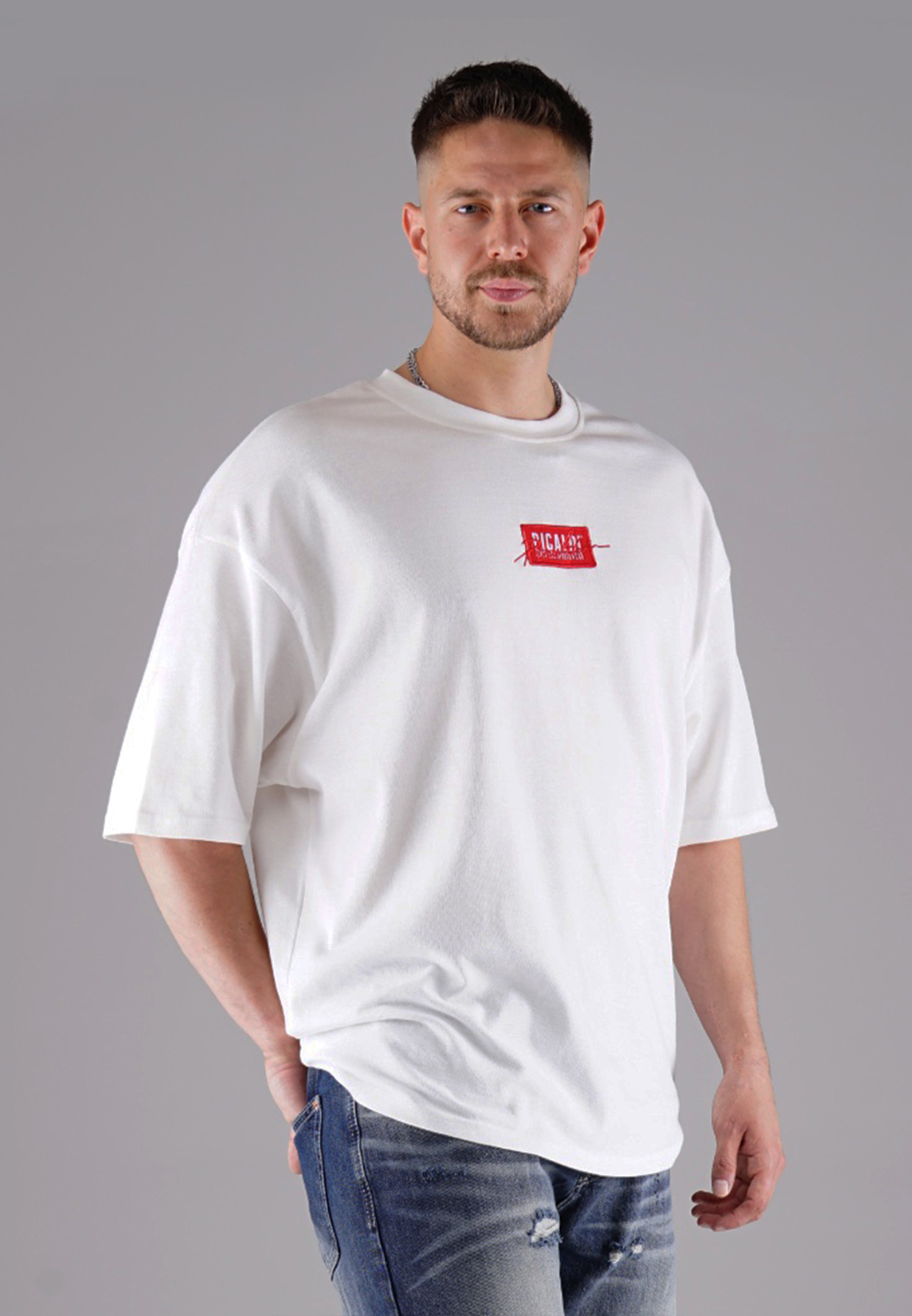 Picaldi Herren T-Shirt Oversize Emphasize off white XXL