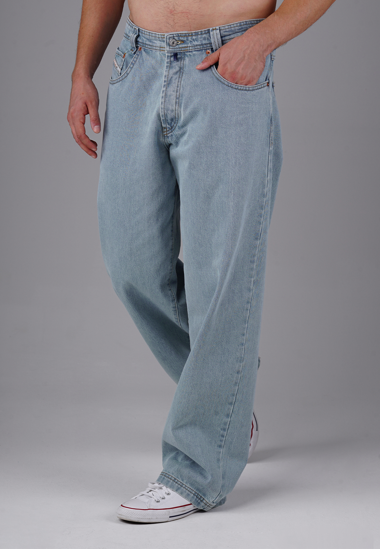 Picaldi Zicco 474 Salvador Herrenjeans - Baggy Fit mit Straight Leg in Light Blue W27-L30