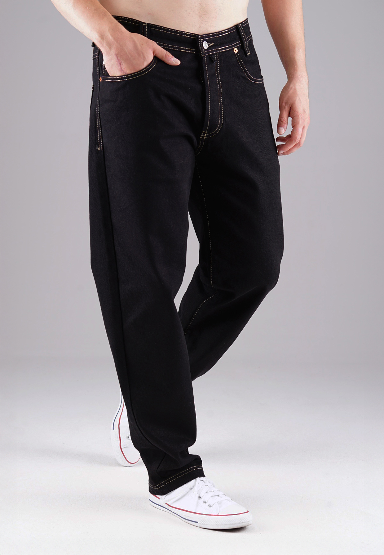 Picaldi Herren Jeans Zicco 472 Whiteline black Picaldi Herren Jeans Zicco 472 Whiteline black W46-L32
