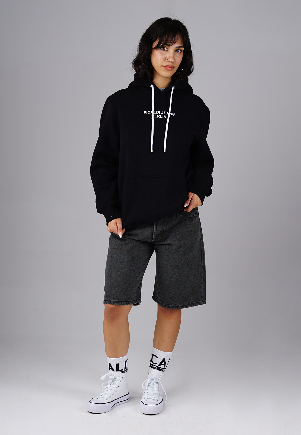Picaldi Damen Kapuzenpullover Berlin Black