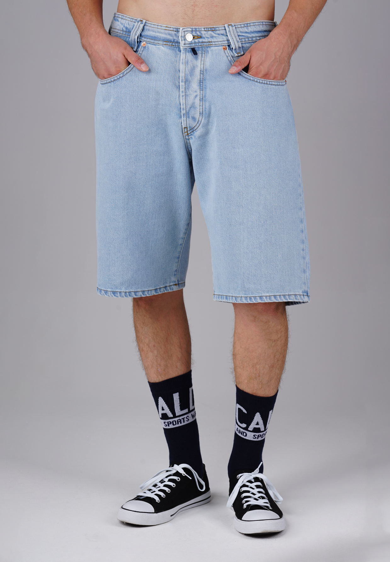 Picaldi Zicco 471 Moon Herren Jeansshorts - Relaxed Fit in Ice Blue Vintage W40