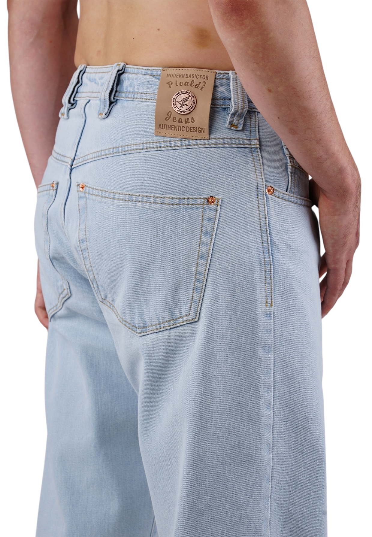Picaldi Zicco 473 Altaro Herrenjeans - Relaxed Fit mit Tapered Leg in Azure Drift W46-L32