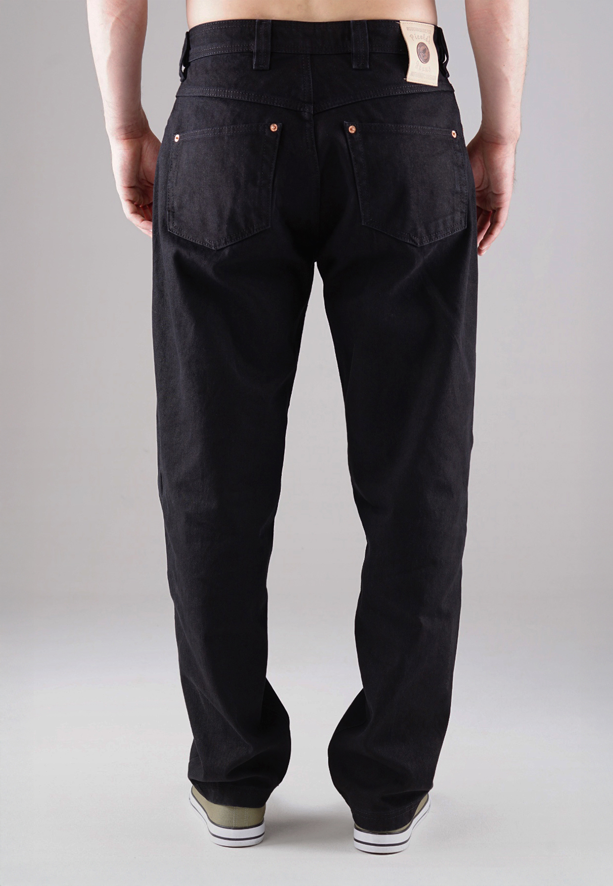 Picaldi Zicco 472 Black Herrenjeans – Relaxed-Karottenschnitt in Raw Black