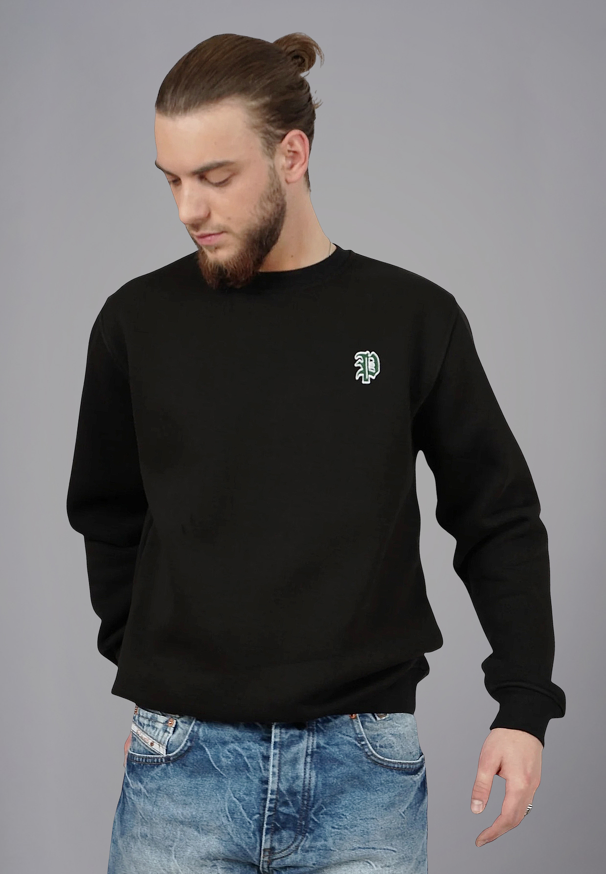 Picaldi Herren Sweatshirt P-Label Black