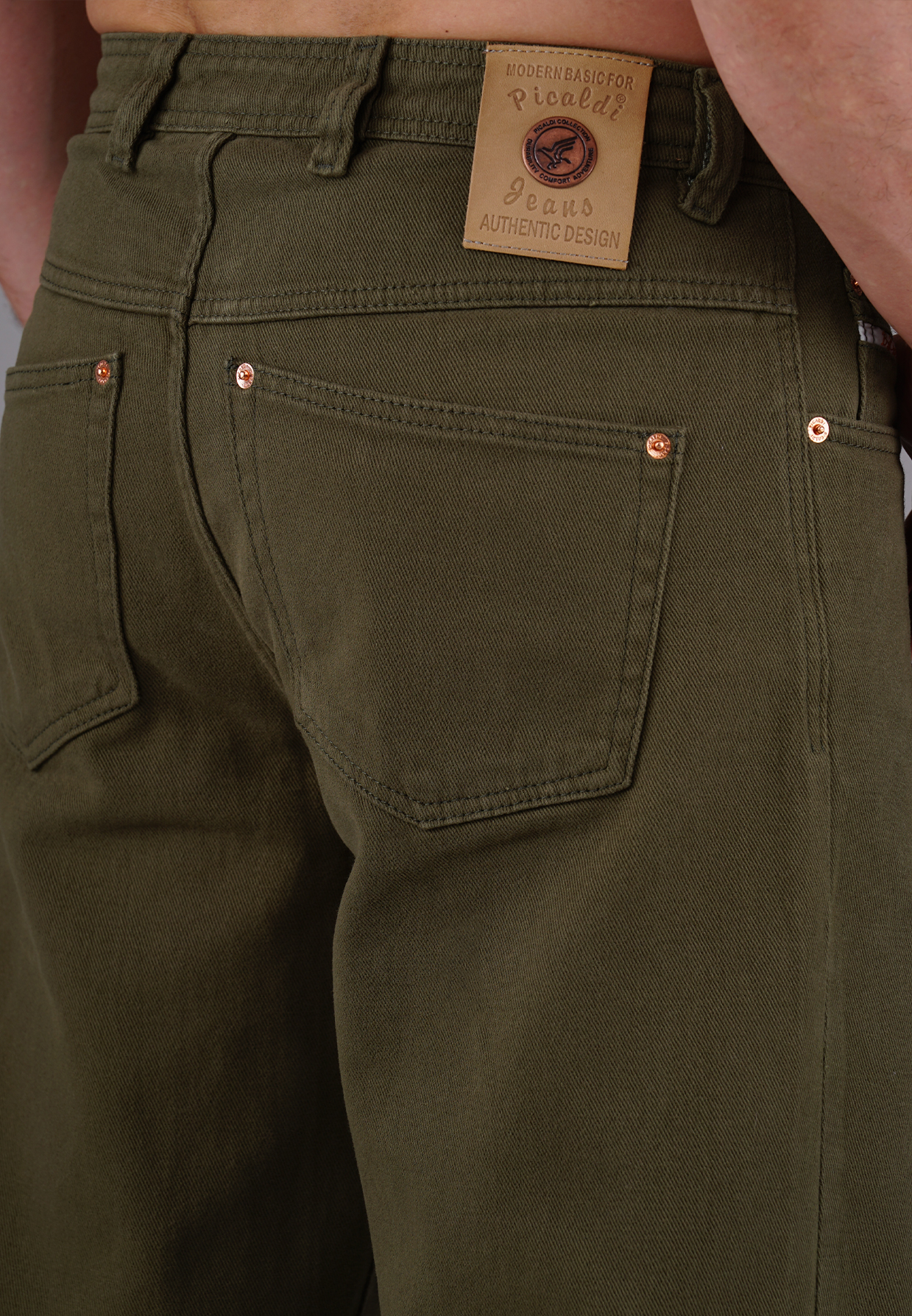 Picaldi Herren Jeans Zicco 472 Military Green dark khaki W28-L30