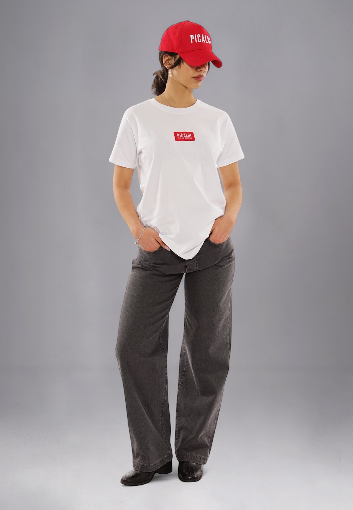 Picaldi Damen Jeans Baggy Zicco 474 Graphit washed anthracite W40-L32