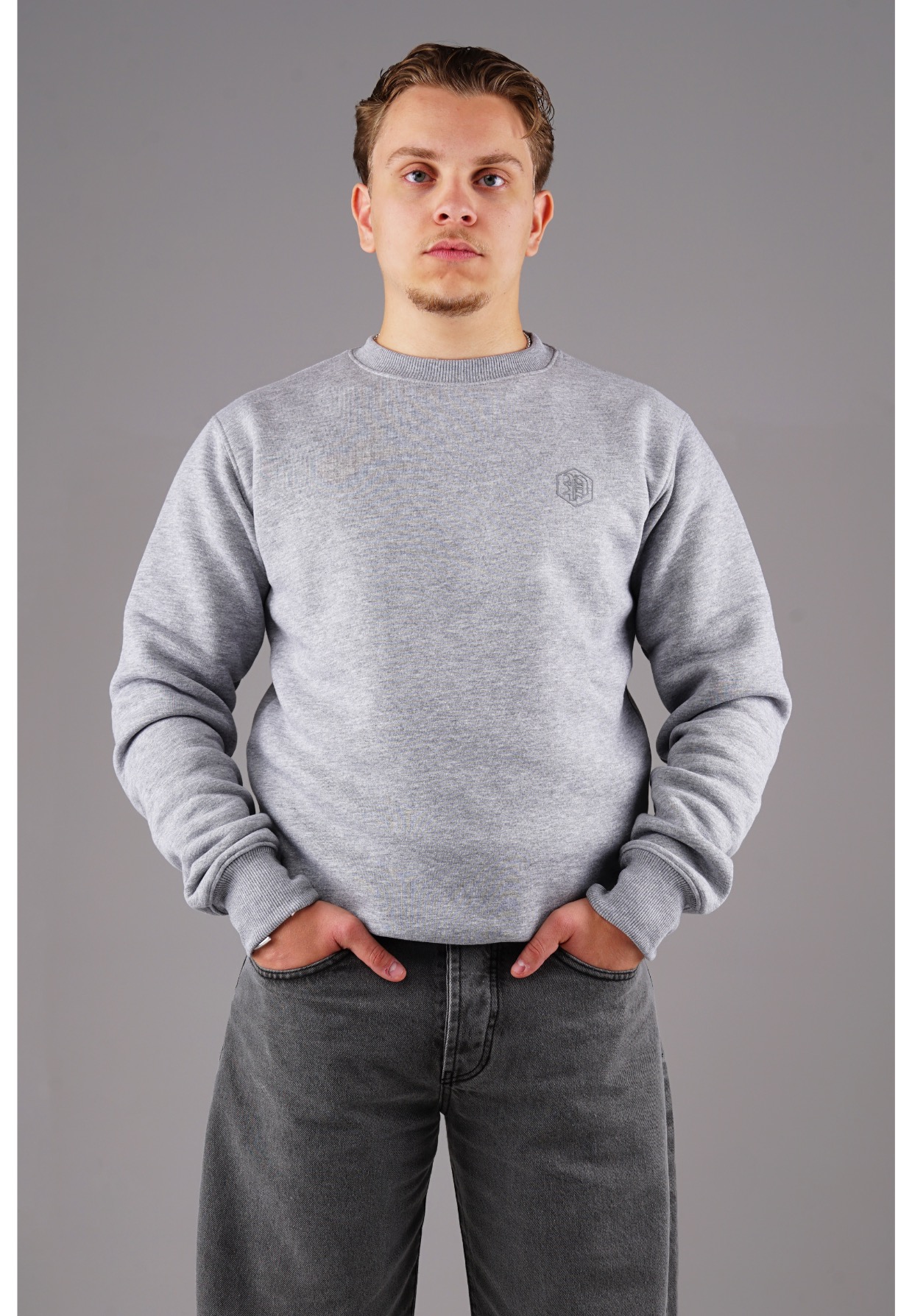 Picaldi Herren Sweatshirt Hustle Grau XXL