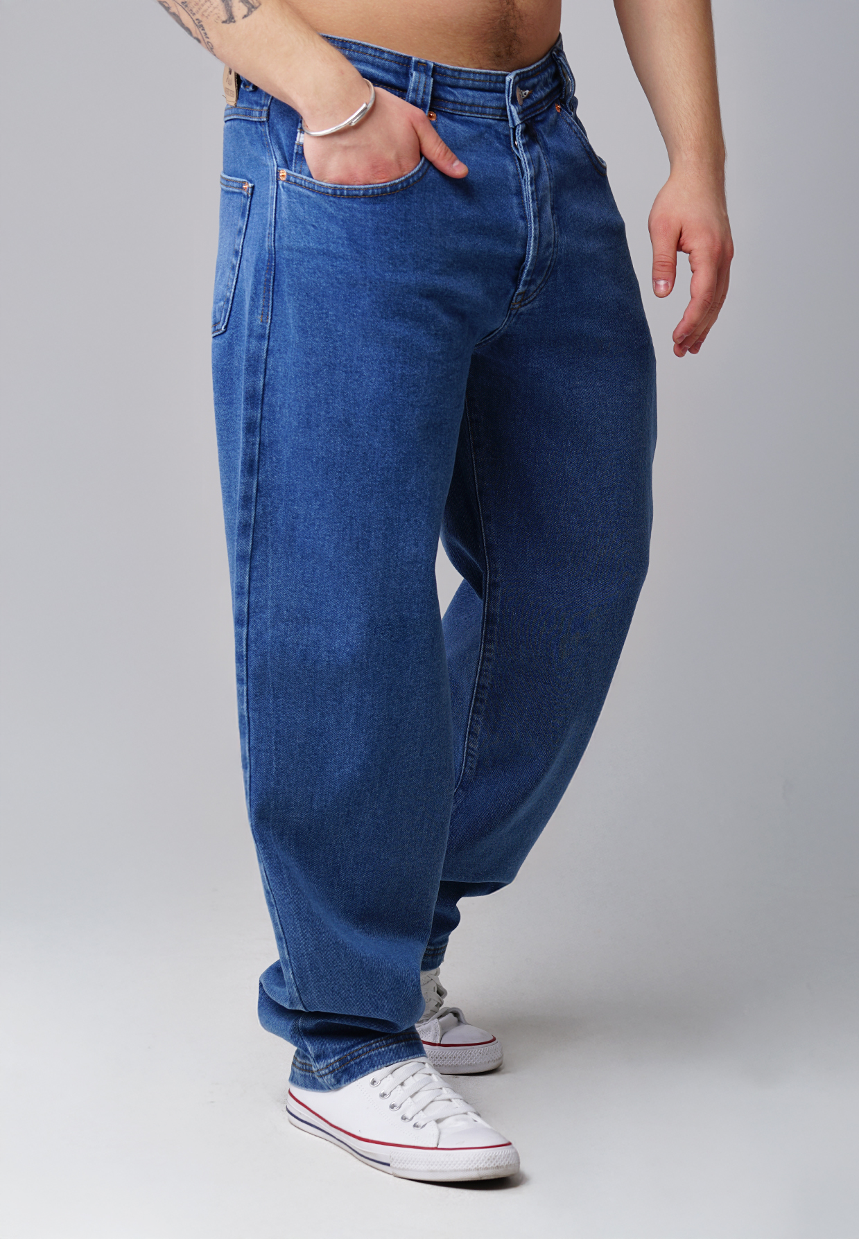 Picaldi Zicco 472 Ares Herrenjeans – Relaxed-Karottenschnitt in Echtblau