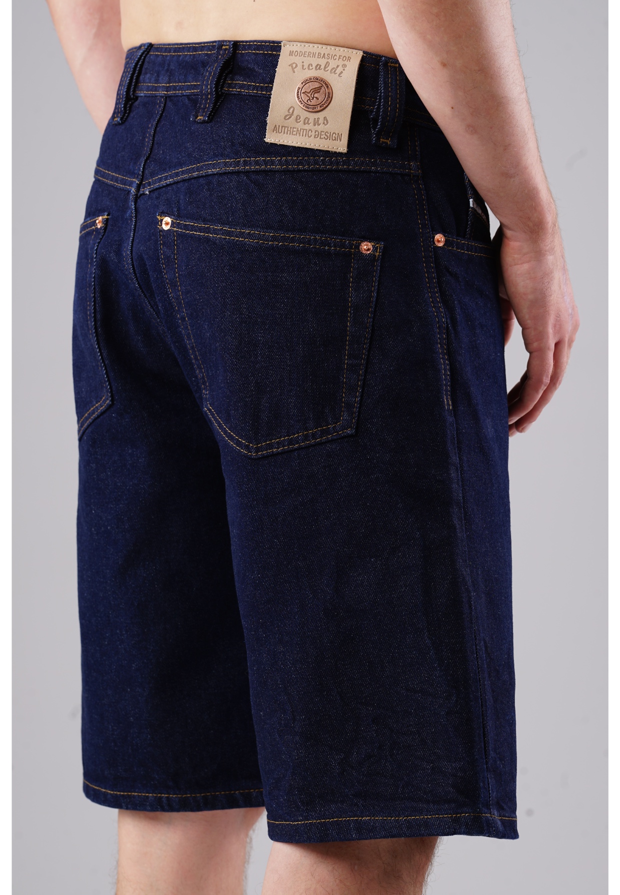 Picaldi Zicco 471 Indigo Herren Jeansshorts - Relaxed Fit in Deep Indigo W40