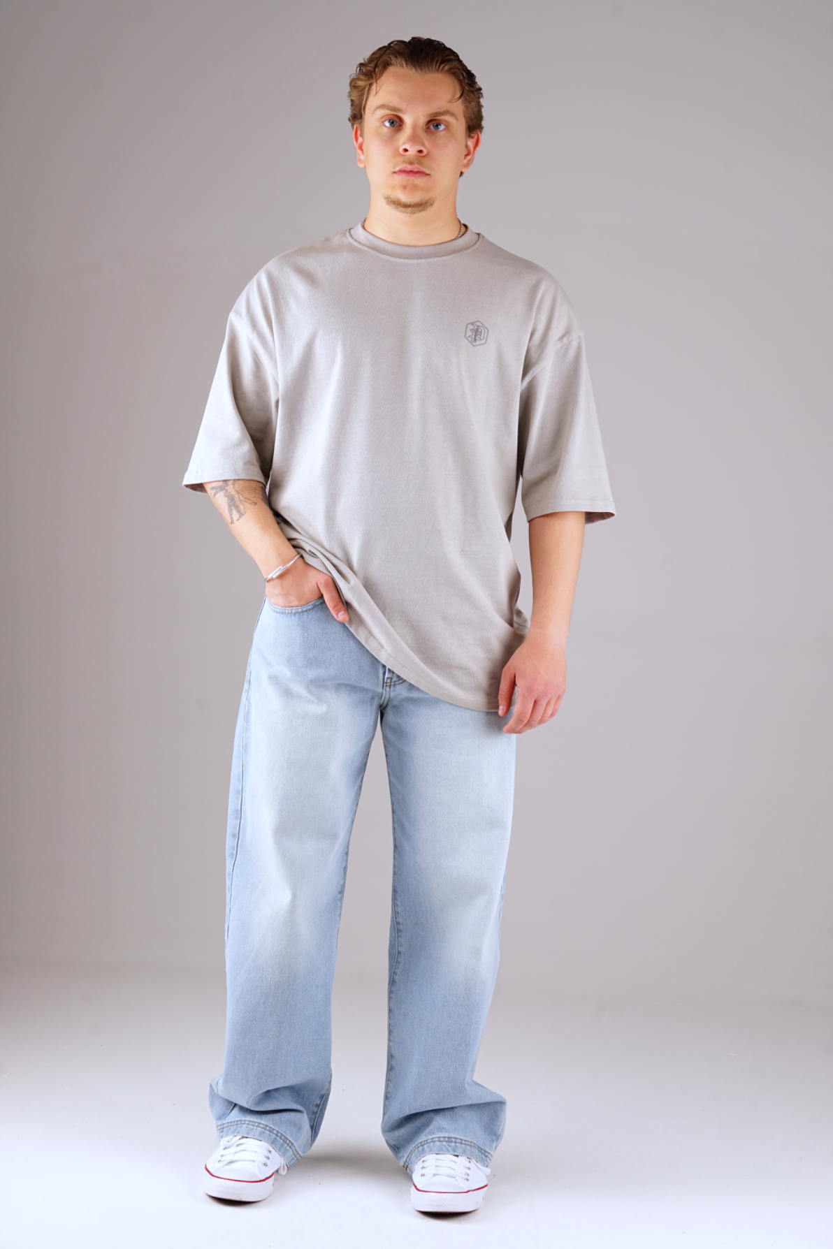 Picaldi Zicco 474 Las Vegas Herrenjeans - Baggy Fit mit Straight Leg in Iced Slate