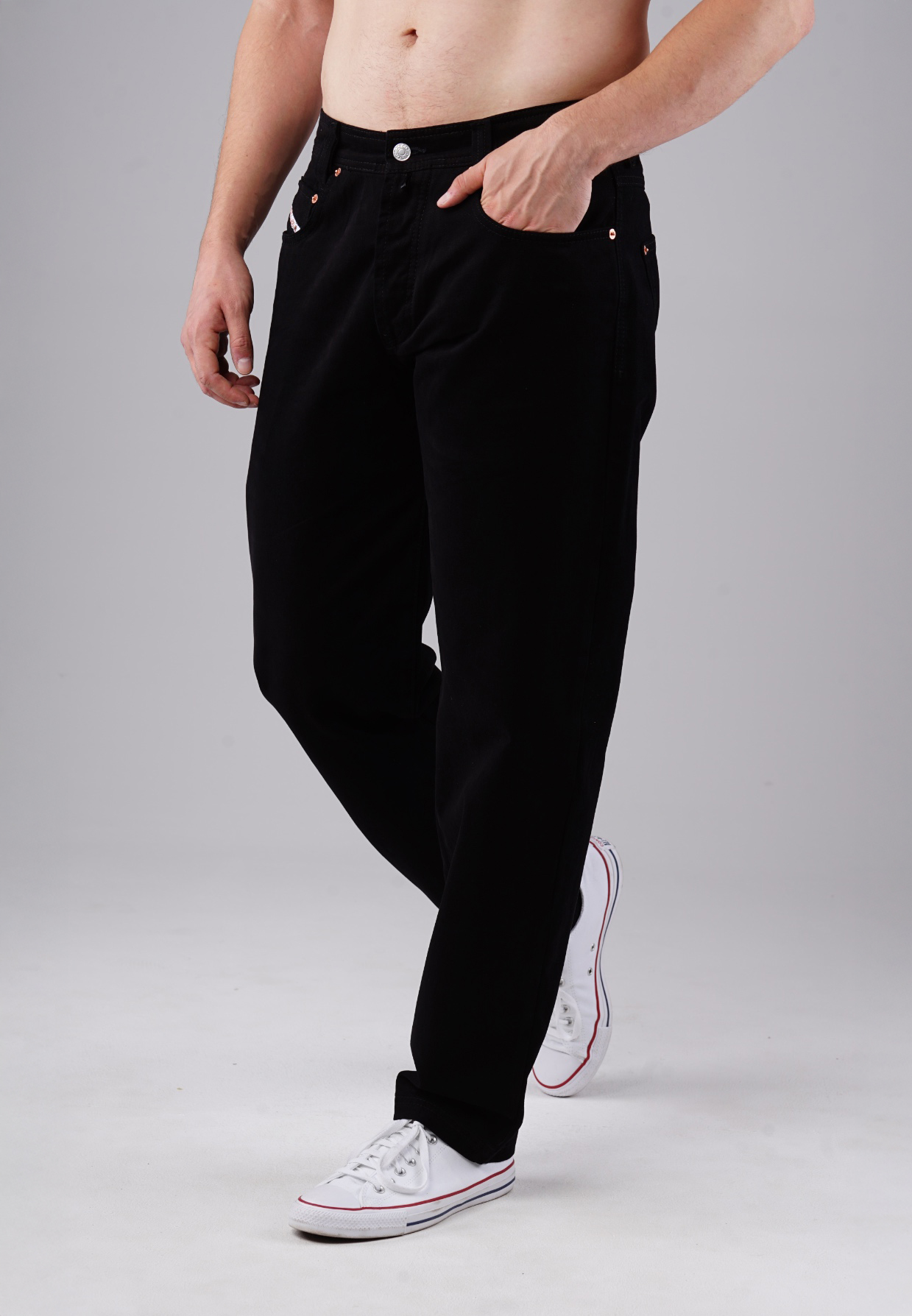 Picaldi Zicco 472 Gabardine Mount - Relaxed Karottenschnitt in Clean Black W42-L32