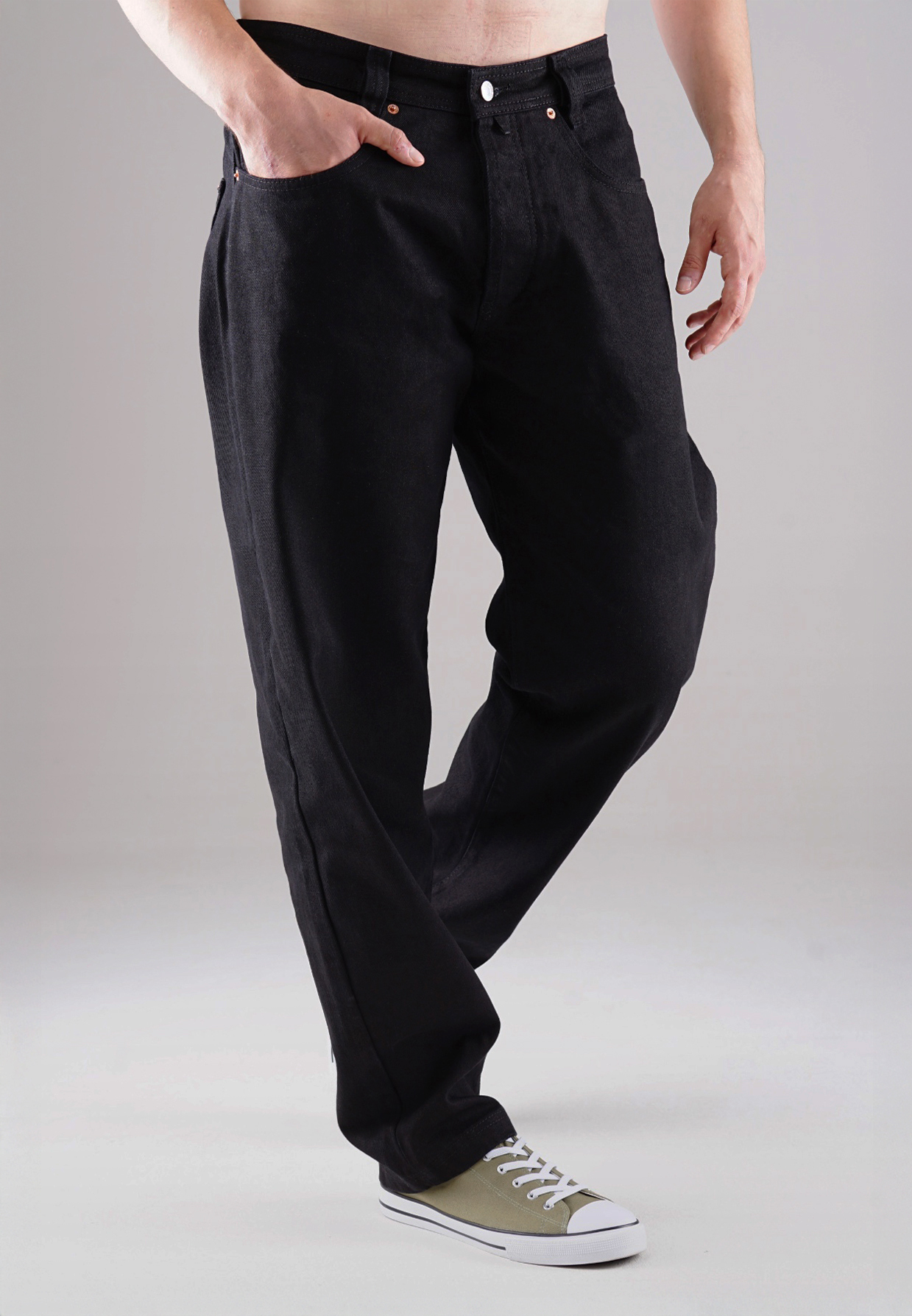 Picaldi Zicco 472 Black Herrenjeans – Relaxed-Karottenschnitt in Raw Black Picaldi Zicco 472 Black Herrenjeans – Relaxed-Karottenschnitt in Raw Black W46-L32